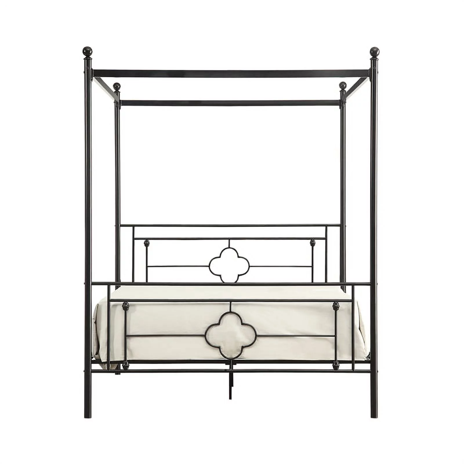 Lexicon Hosta Classic Metal Platform Bed, Queen, Black