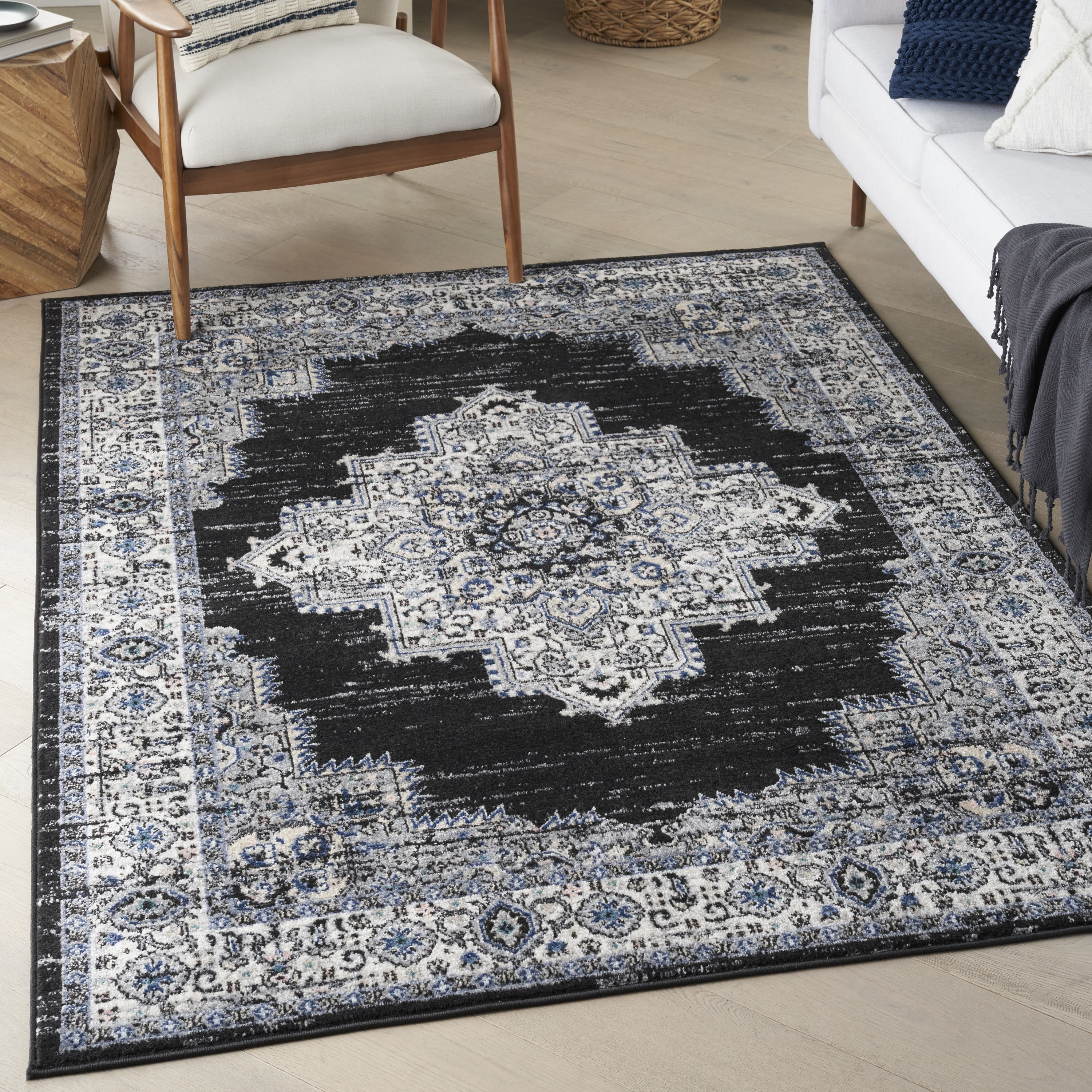 Nourison Passion Black Ivory 5'3
