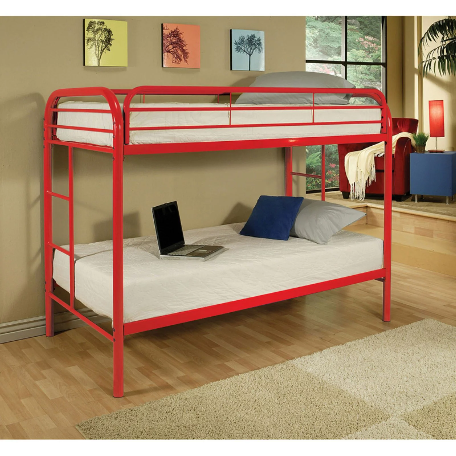 ACME Furniture Thomas Twin Bunk Bed in White