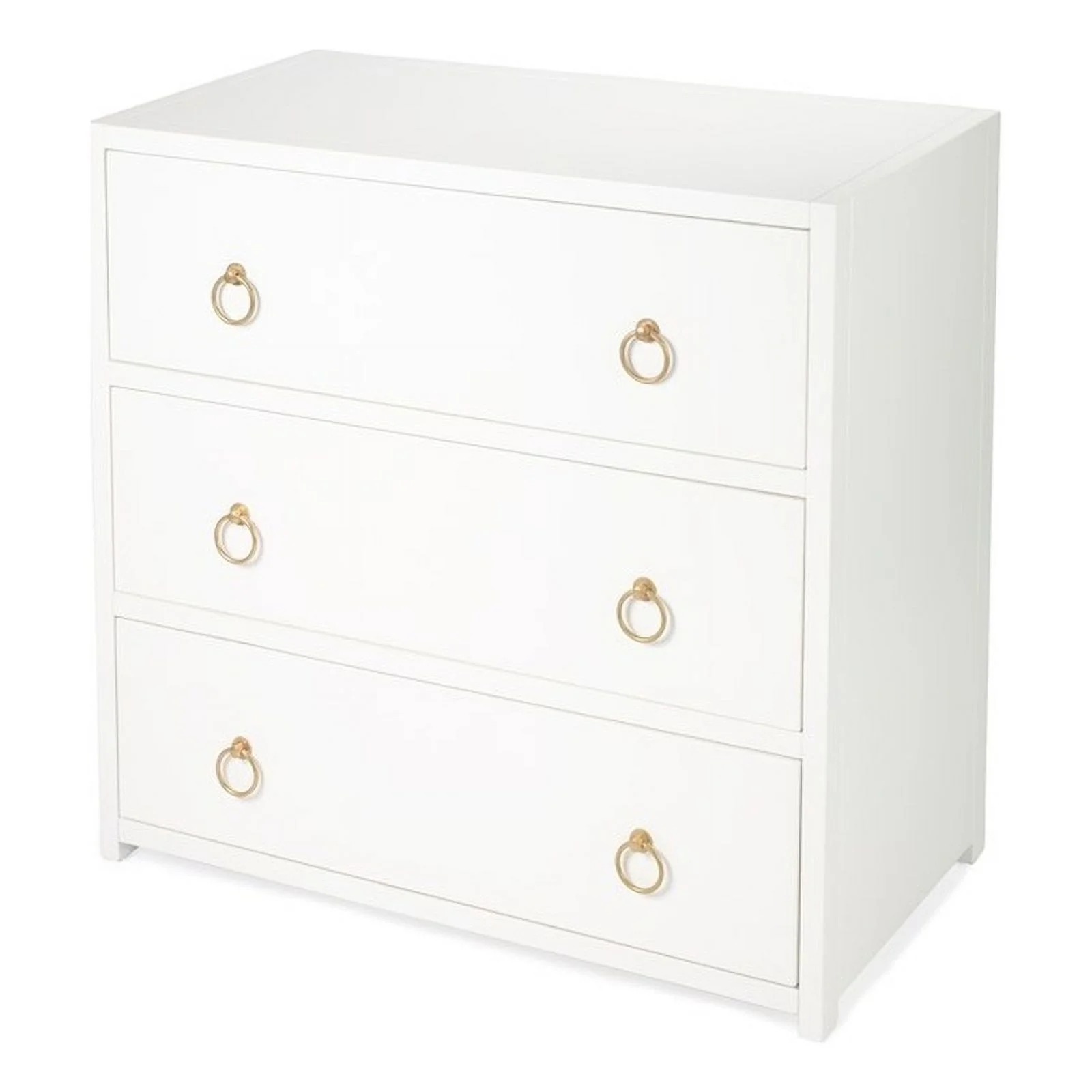 Beaumont Lane Metropolitan Living 3 Drawer Chest in White