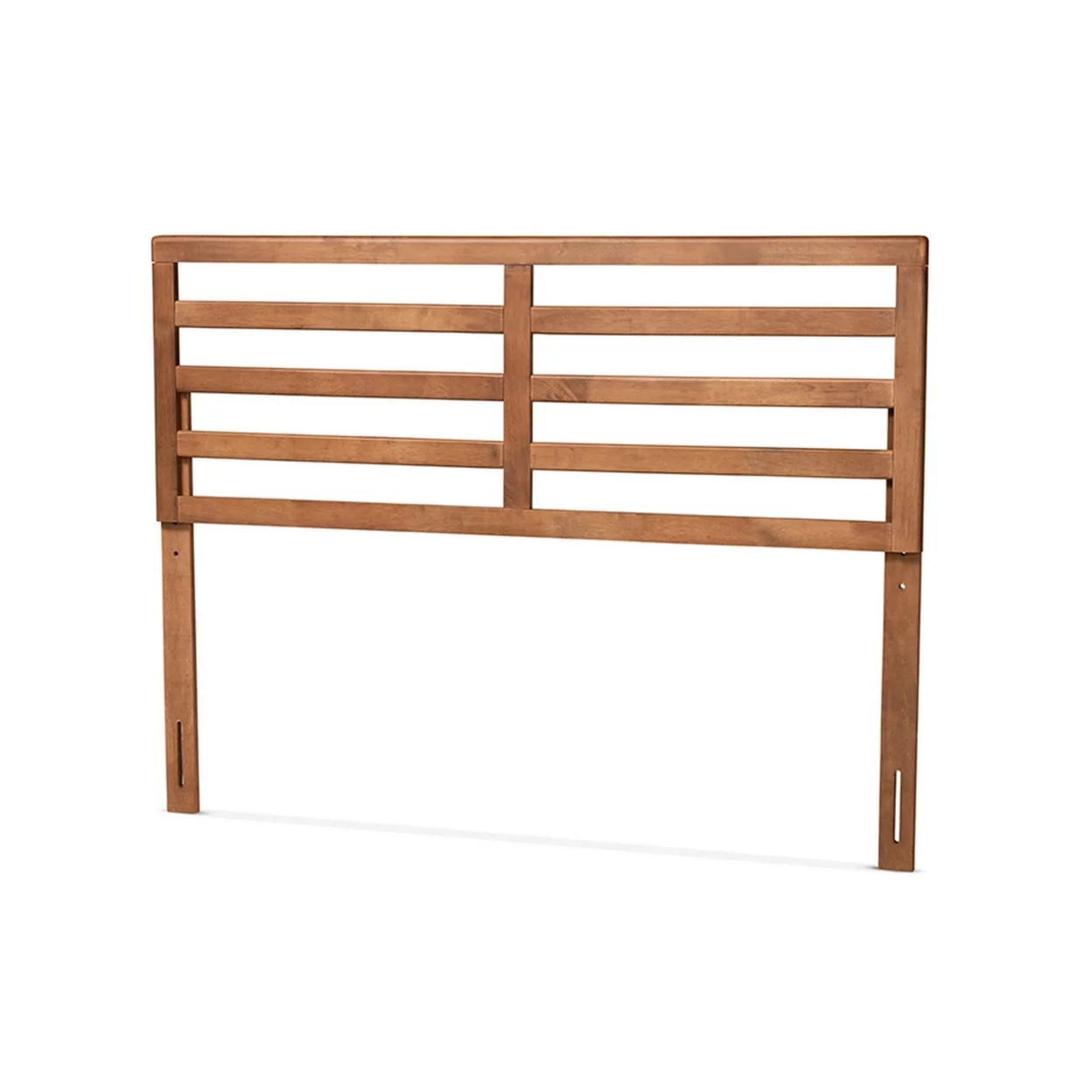 Baxton Studio Akemi Modern and Contemporary Ash Walnut Finished Wood Full Size Headboard