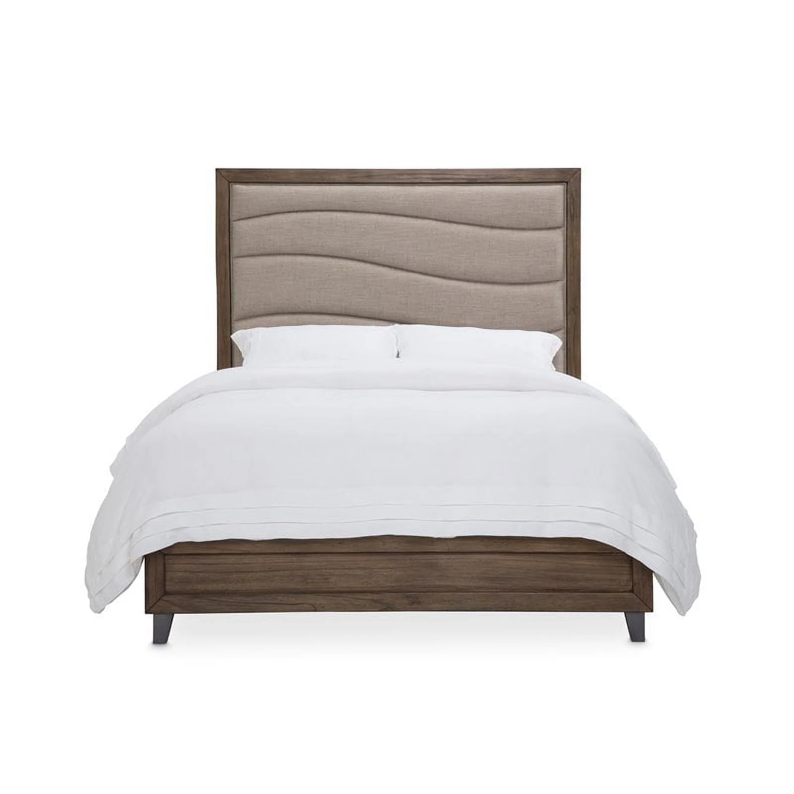Michael Amini Del Mar Sound Queen Panel Bed in Boardwalk Brown
