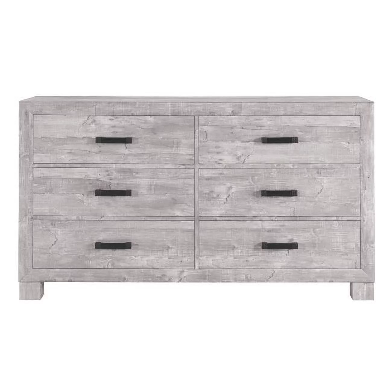 Global Furniture USA Nolan Gray Solid Wood 6-Drawer Dresser