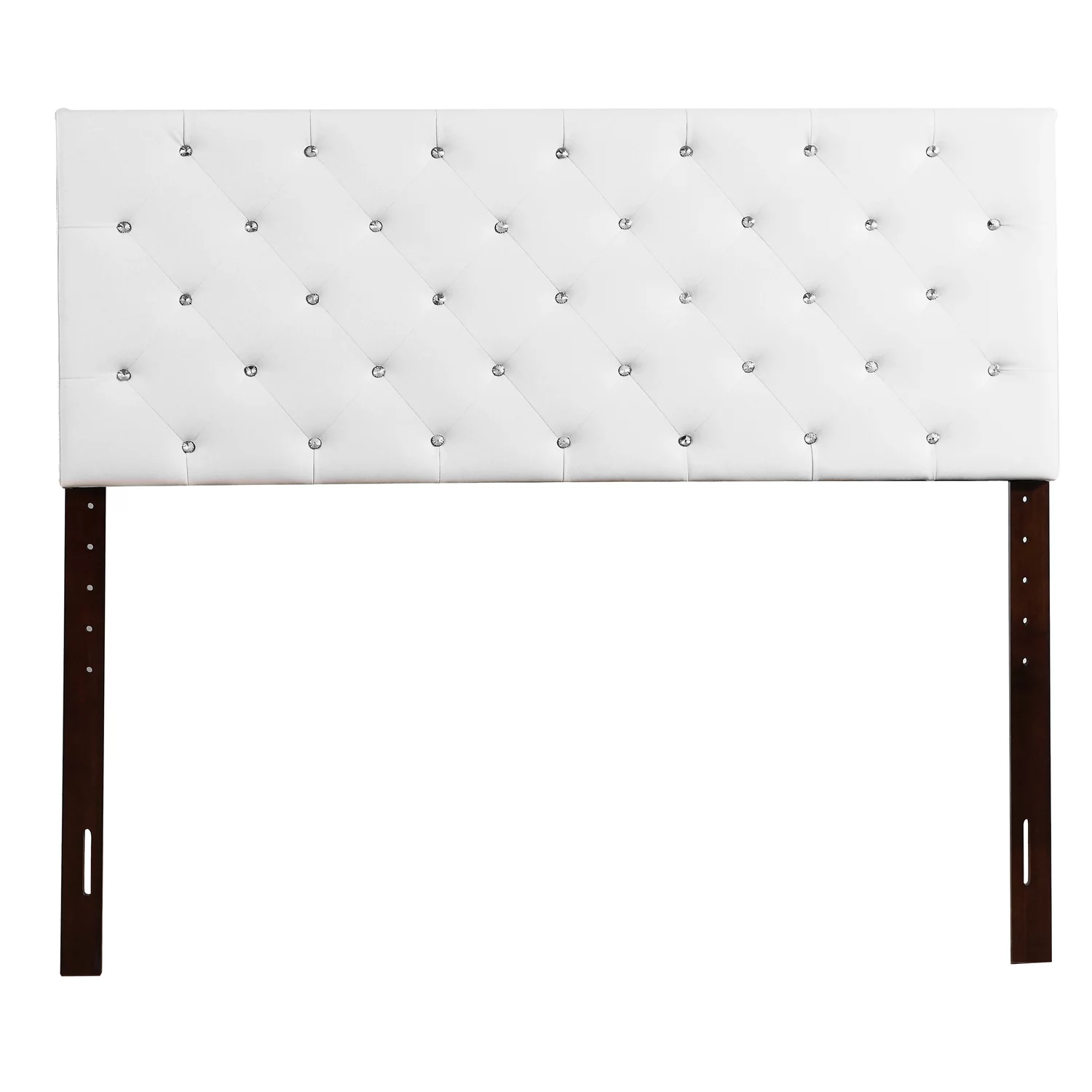 Glory Furniture Super Nova Faux Leather Upholstered Queen Headboard in White