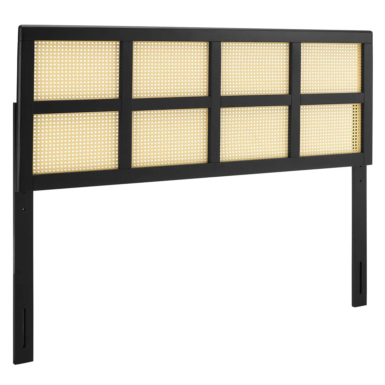 Modway Luana Cane Queen Headboard in Black