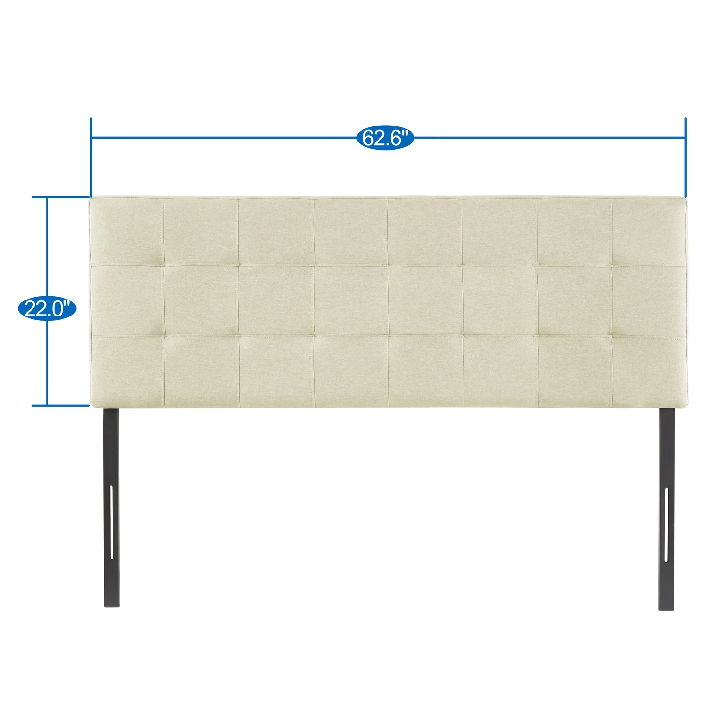 Naomi Home Jessenia Diamond Tufted Headboard-Finish:Black