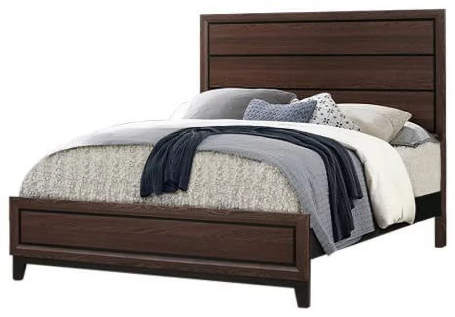 Kings Brand Furniture Athens 6-Piece Queen Size Bedroom Set. Bed, Dresser, Mirror, Chest & 2 Night Stands