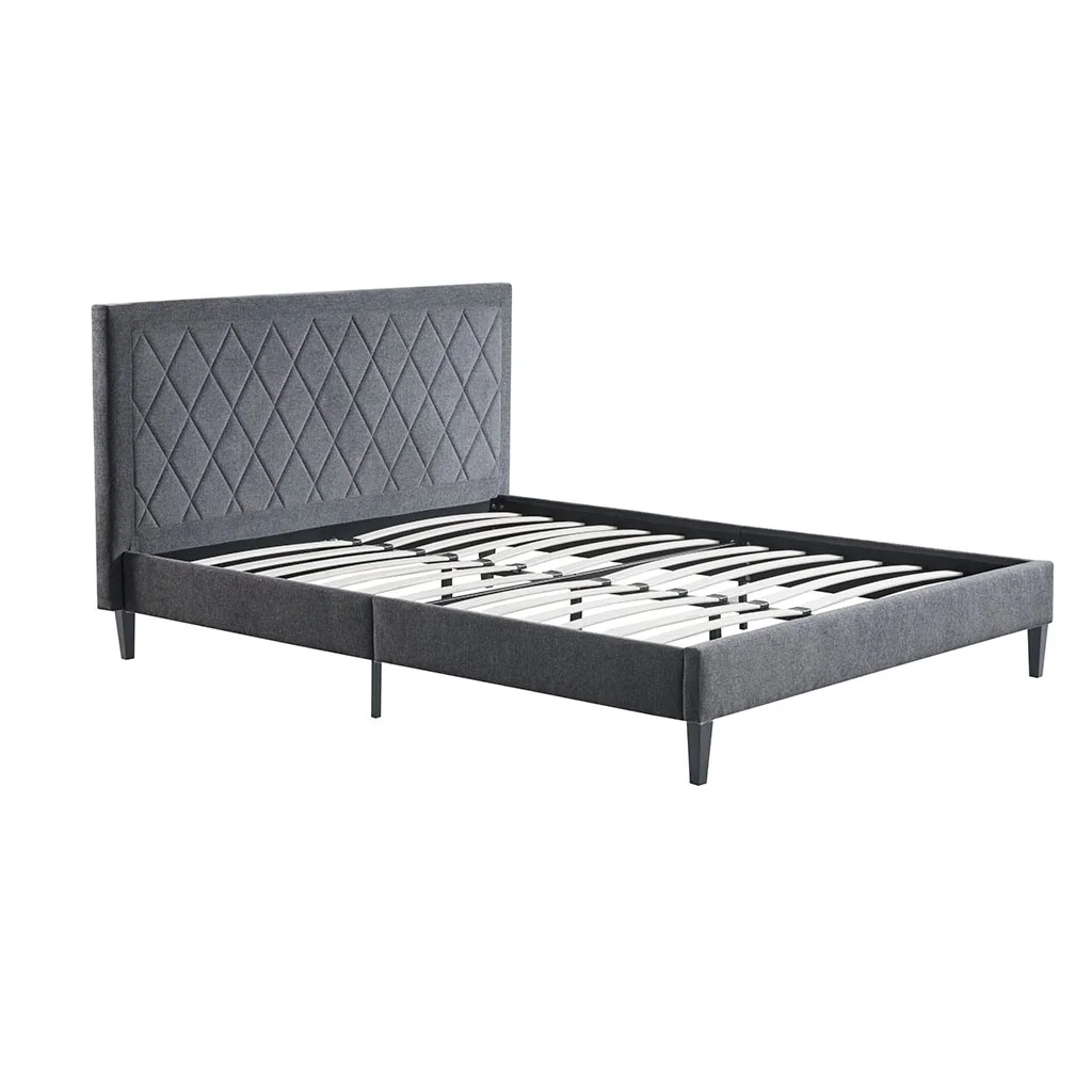 Gracie Mills Kacy Quilted Upholstered Platform Bed Frame - GRACE-14365