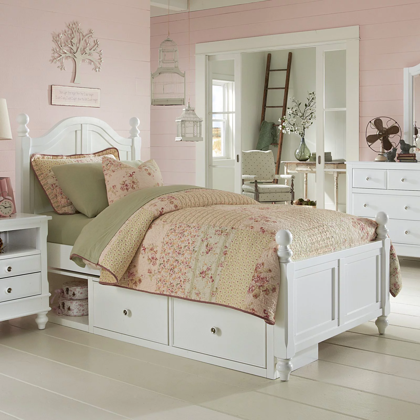 Hillsdale Kids and Teens Lake House Payton (Arch) Full Bed with Storage - Stone