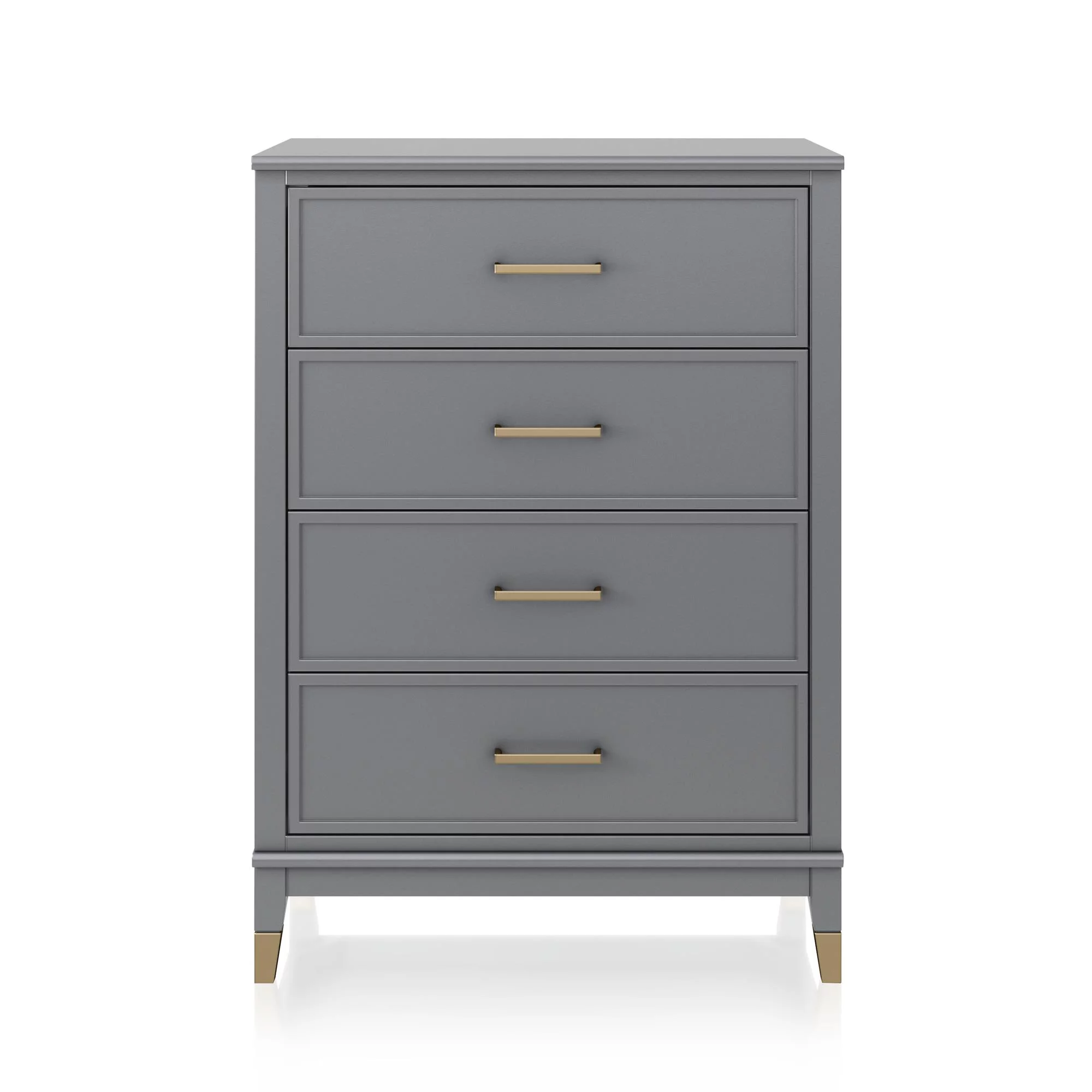Westerleigh 4 Drawer Dresser, Graphite Gray