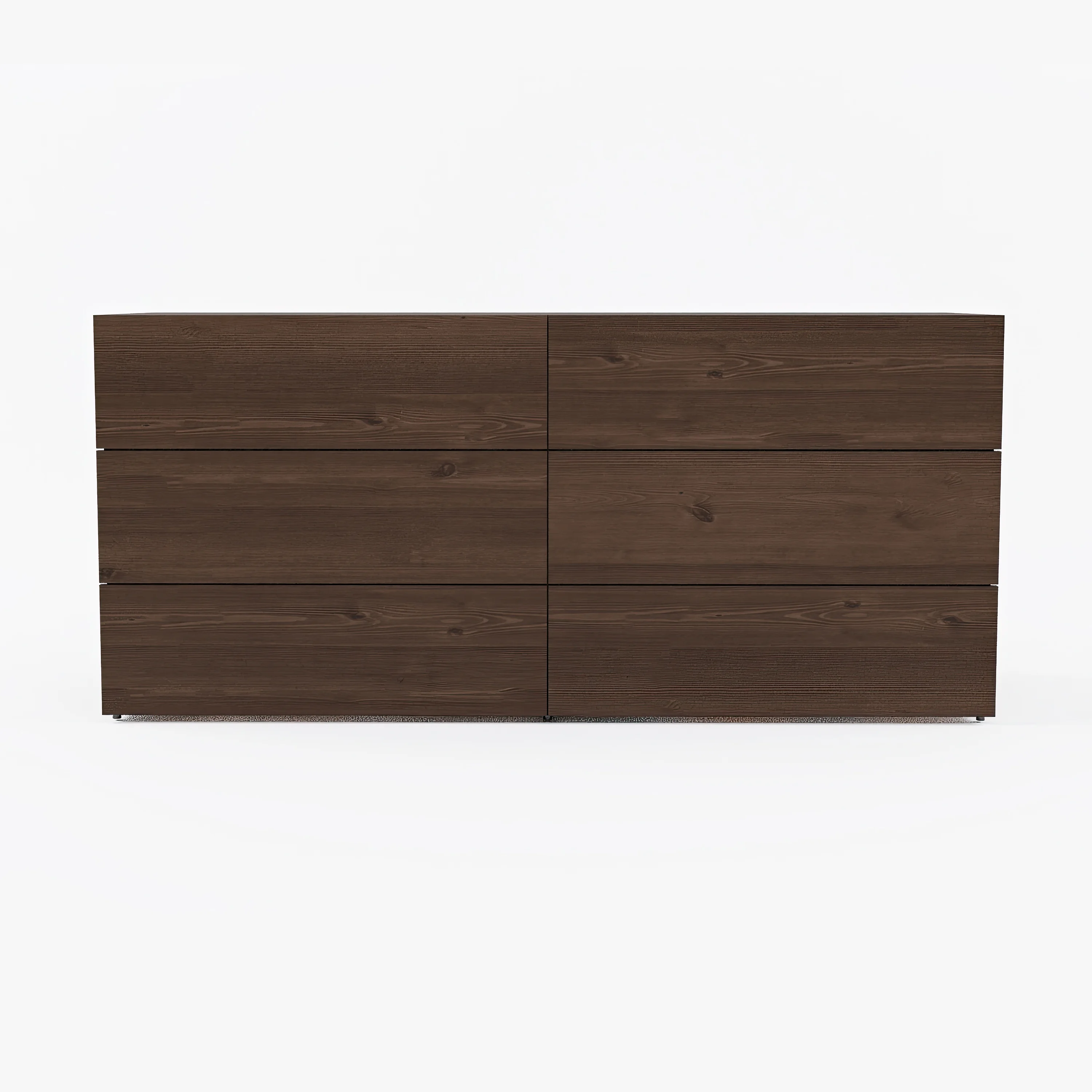 Nexera James Modern 6 Drawer Dresser, Truffle
