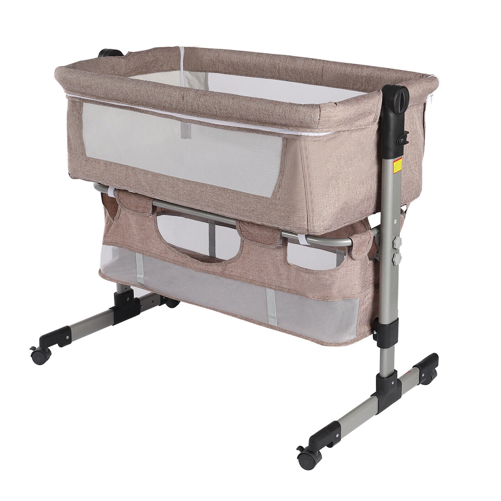 Baby Bassinet Bedside Sleeper Baby Crib Baby Bed with Cradle 5 Height Adjustable