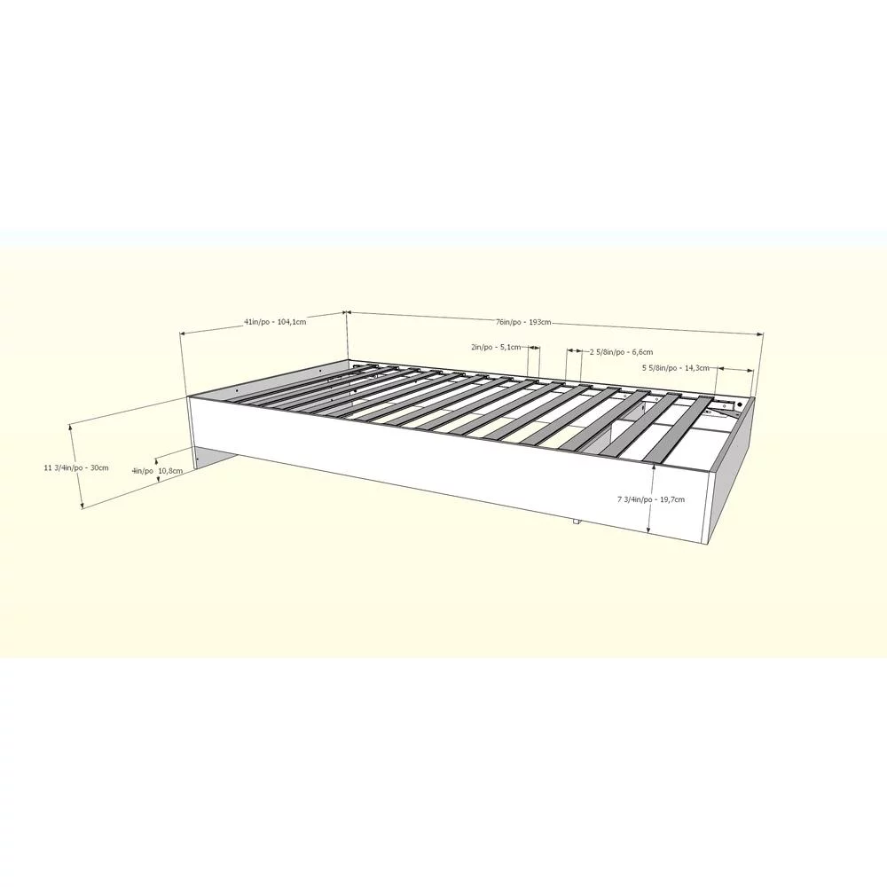 Esker Twin Size Bedroom Set #400826 from Nexera, Natural Maple and White-Finish:Natural Maple/White