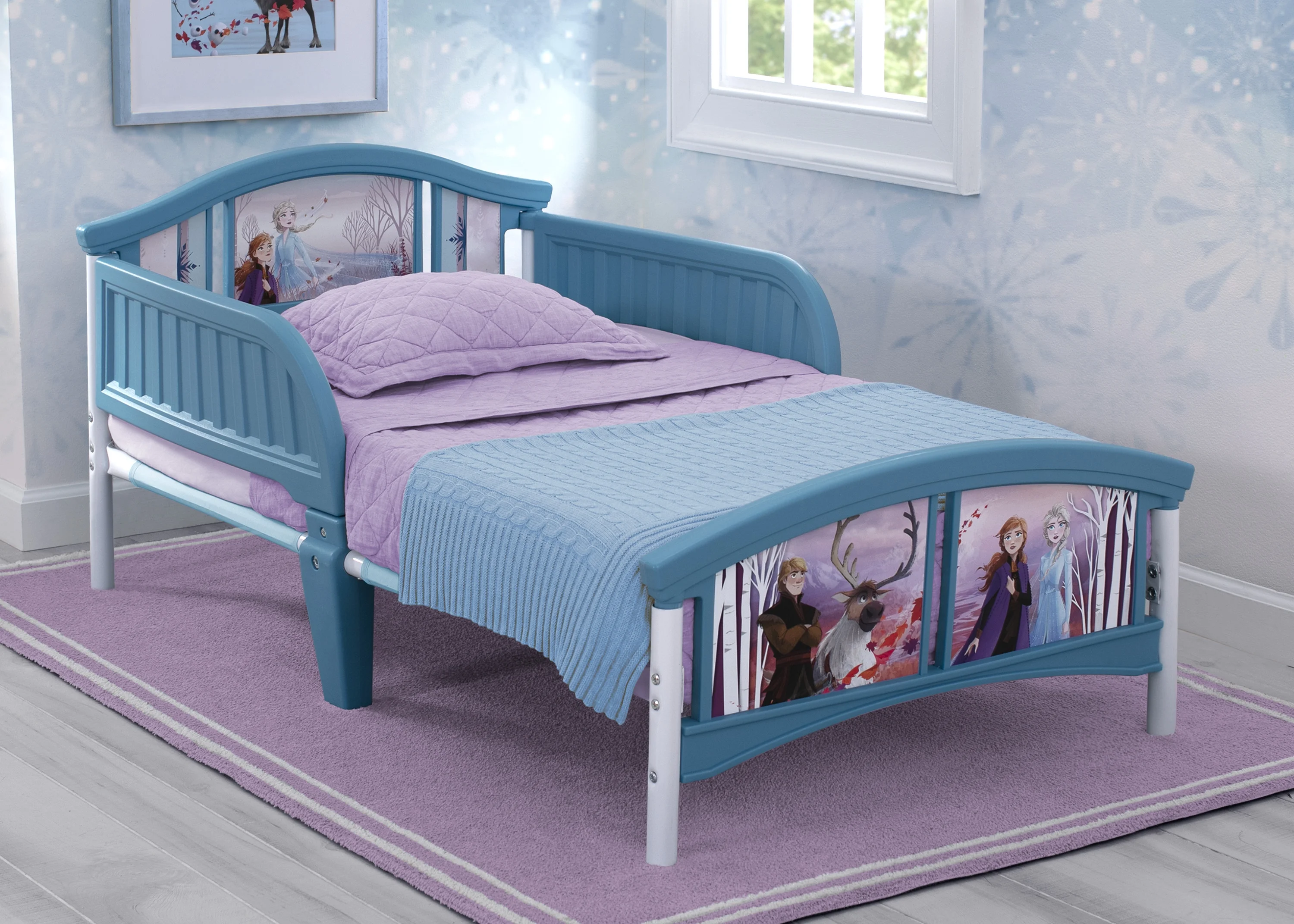 Disney Frozen II Plastic Toddler Bed by Delta Children
