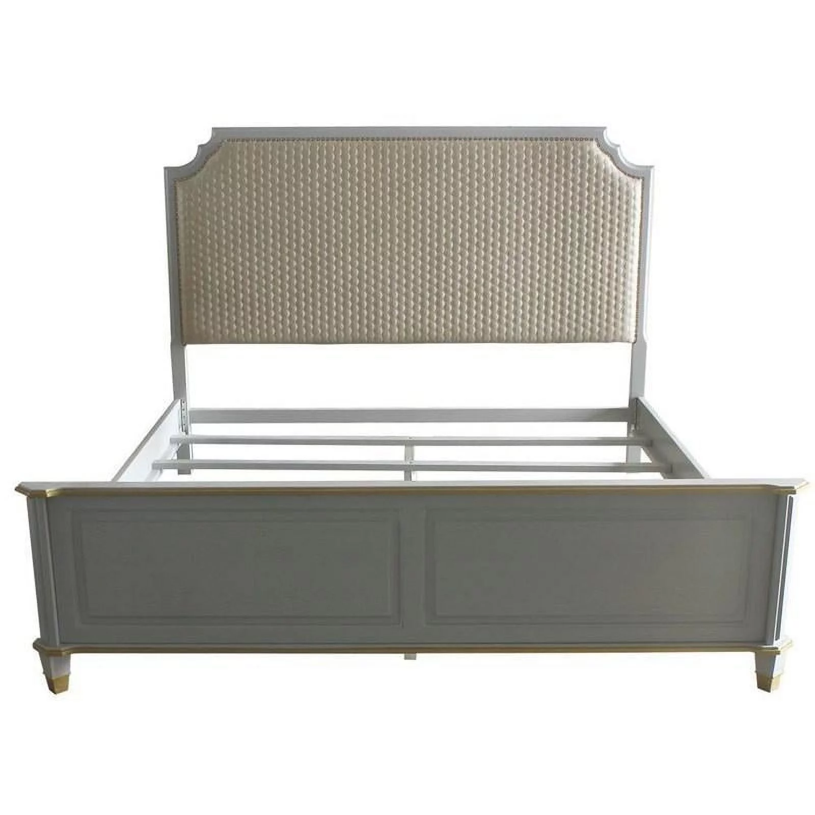 Beige & Gray Eastern King 3pcs Bedroom Set by Acme House Marchese 28877EK-3pcs