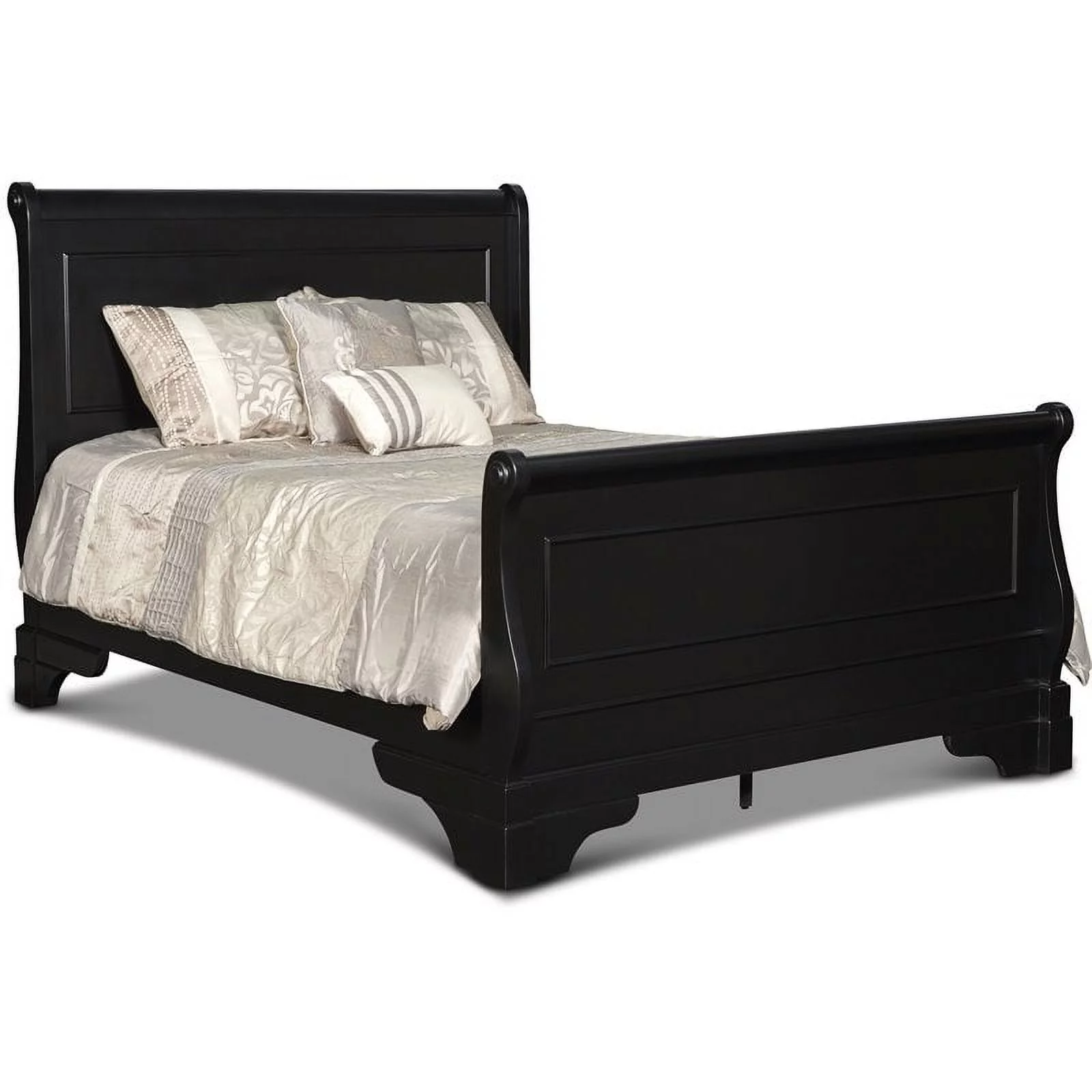New Classic Furniture Belle Rose 5/0 Solid Wood Queen Bed in Black Cherry