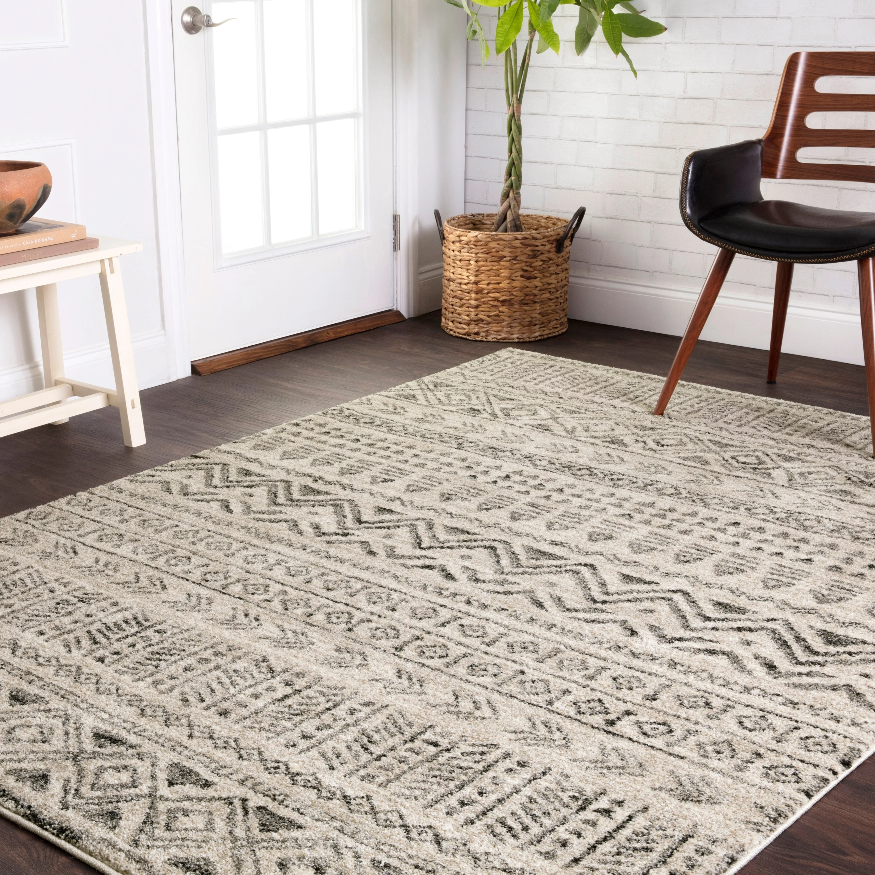 Alexander Home Brentley Tribal Graphite Moroccan Area Rug 3'1 x 5'7