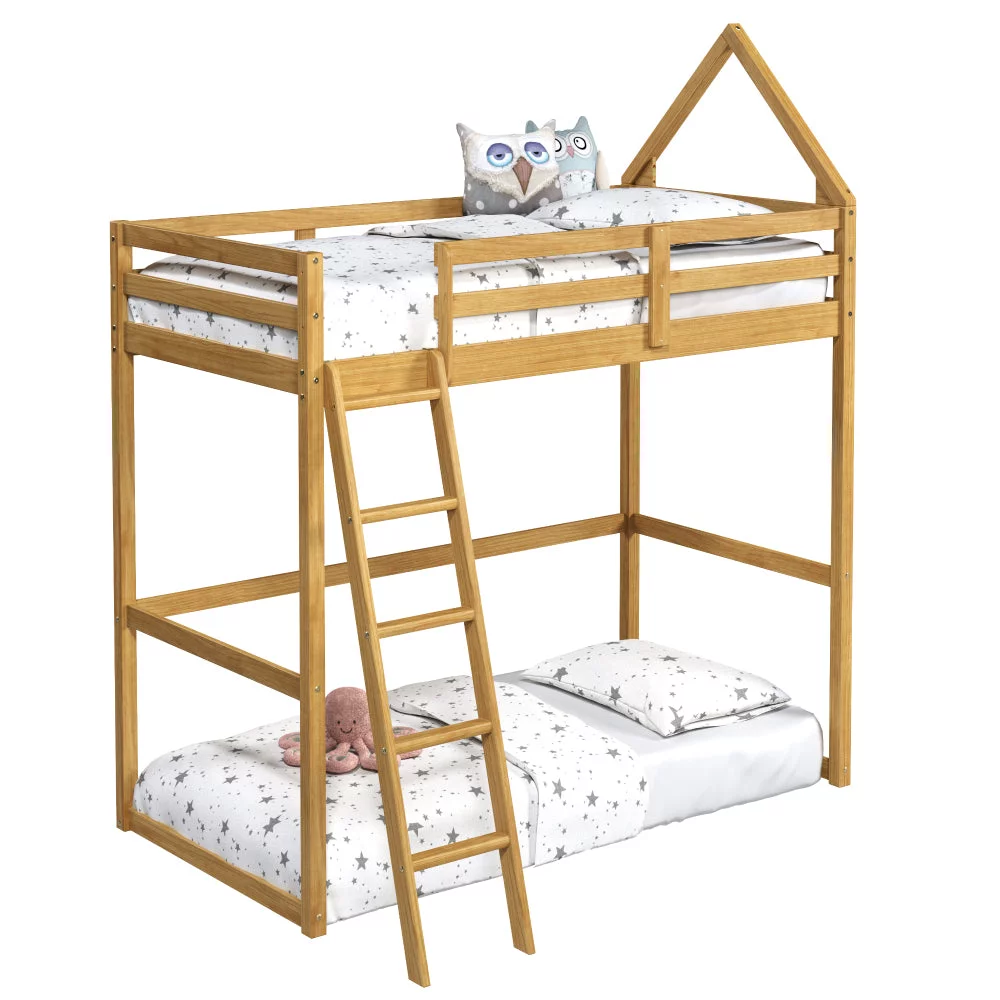 P'kolino Casita Twin Loft/Bunk Bed, Solid FSC Wood