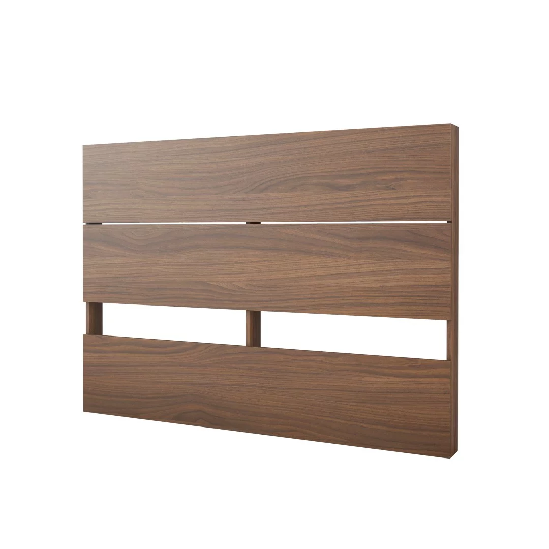 Nexera Graham 3 Piece Full Size Bedroom Set, Walnut