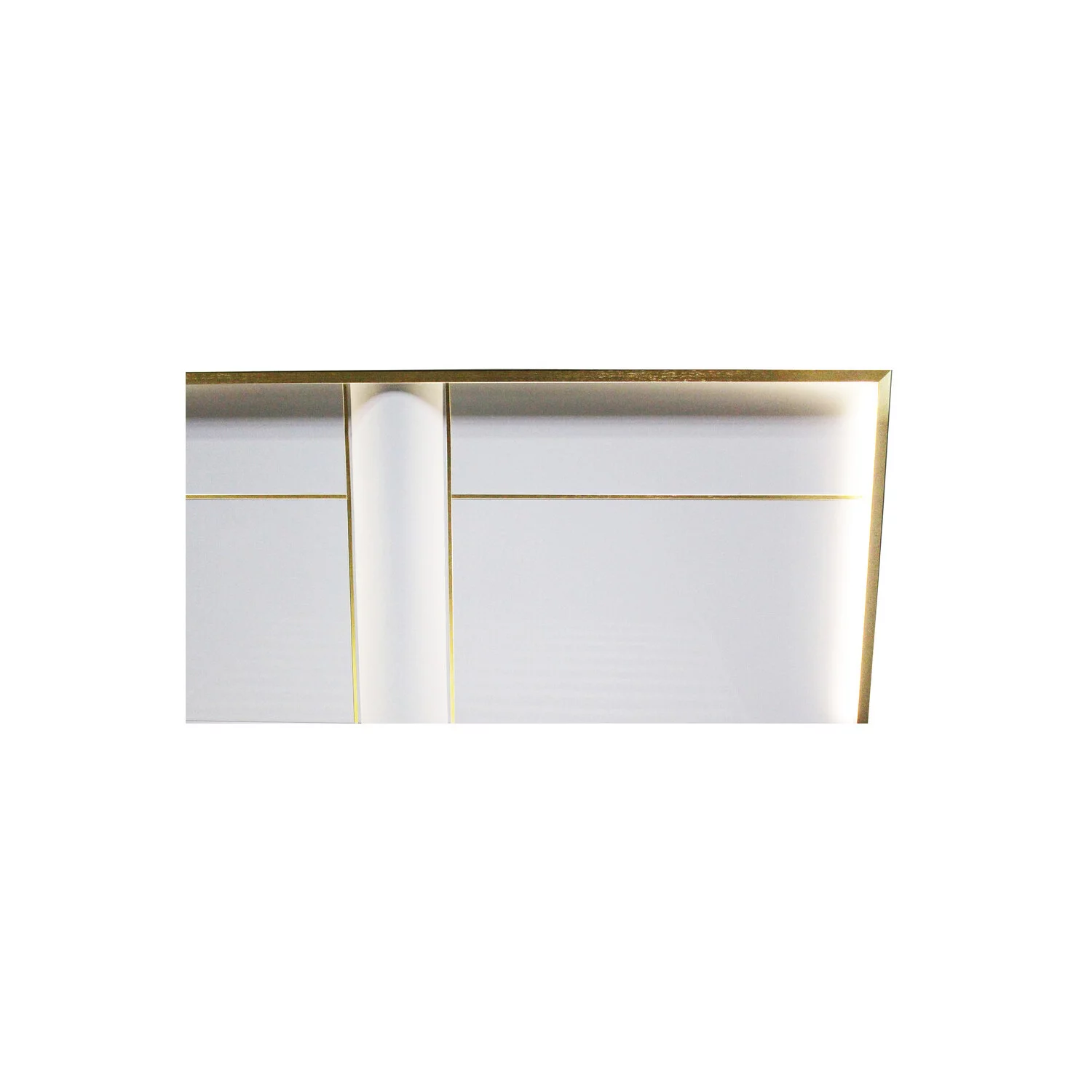 Best Master Havana 5-Piece Poplar Wood East King Bedroom Set in White/Gold Trim