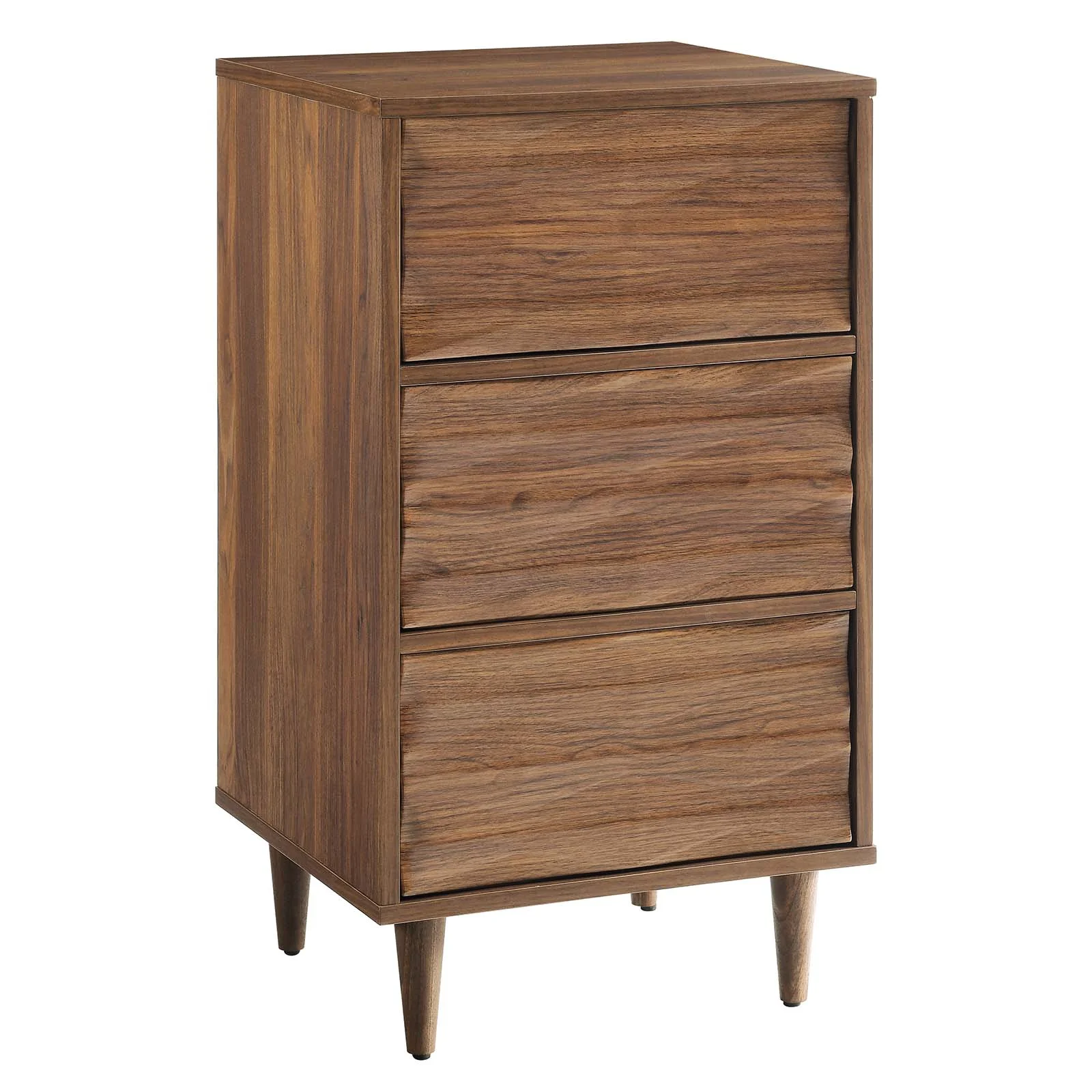 Modway Vespera 3-Drawer Chest in Walnut