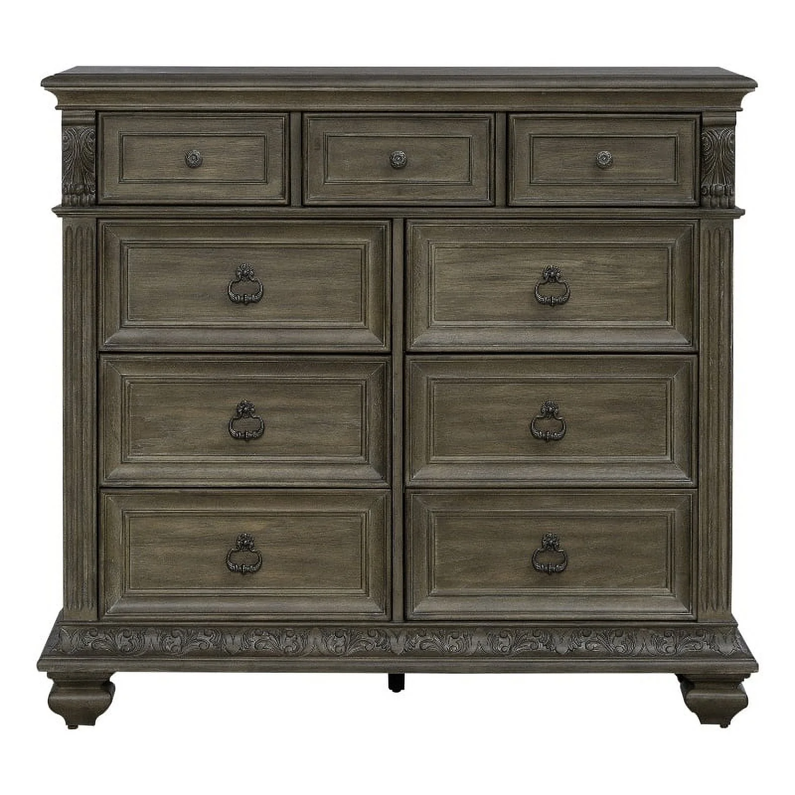 Carlisle Court 9 Drawer Chesser - Chestnut Finish