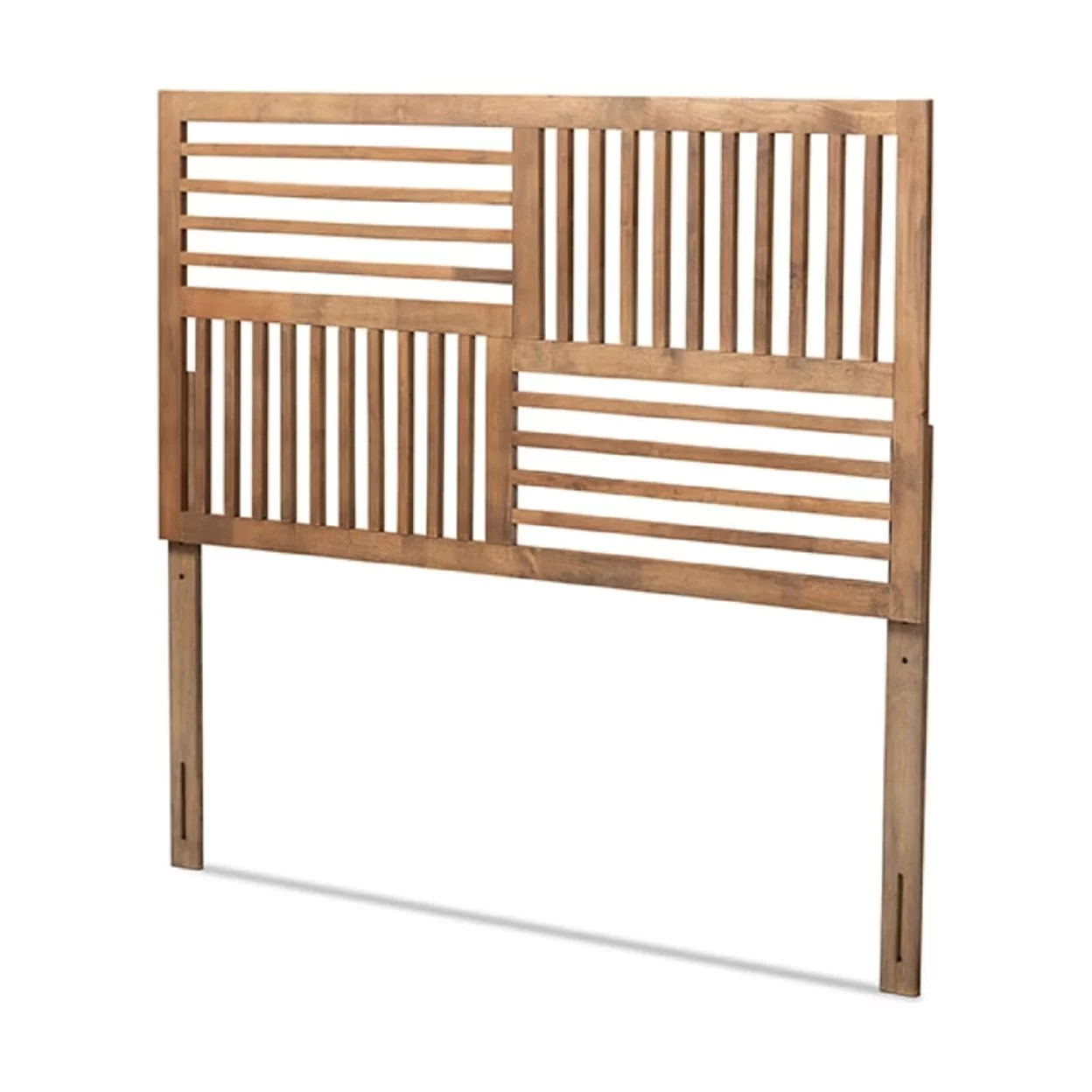Baxton Studio Adler Modern and Contemporary Transitional Ash Walnut Finished Wood Full Size Headboard,Wholesale