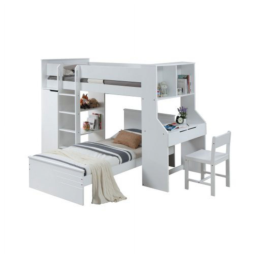 Ragna Loft Bed in White
