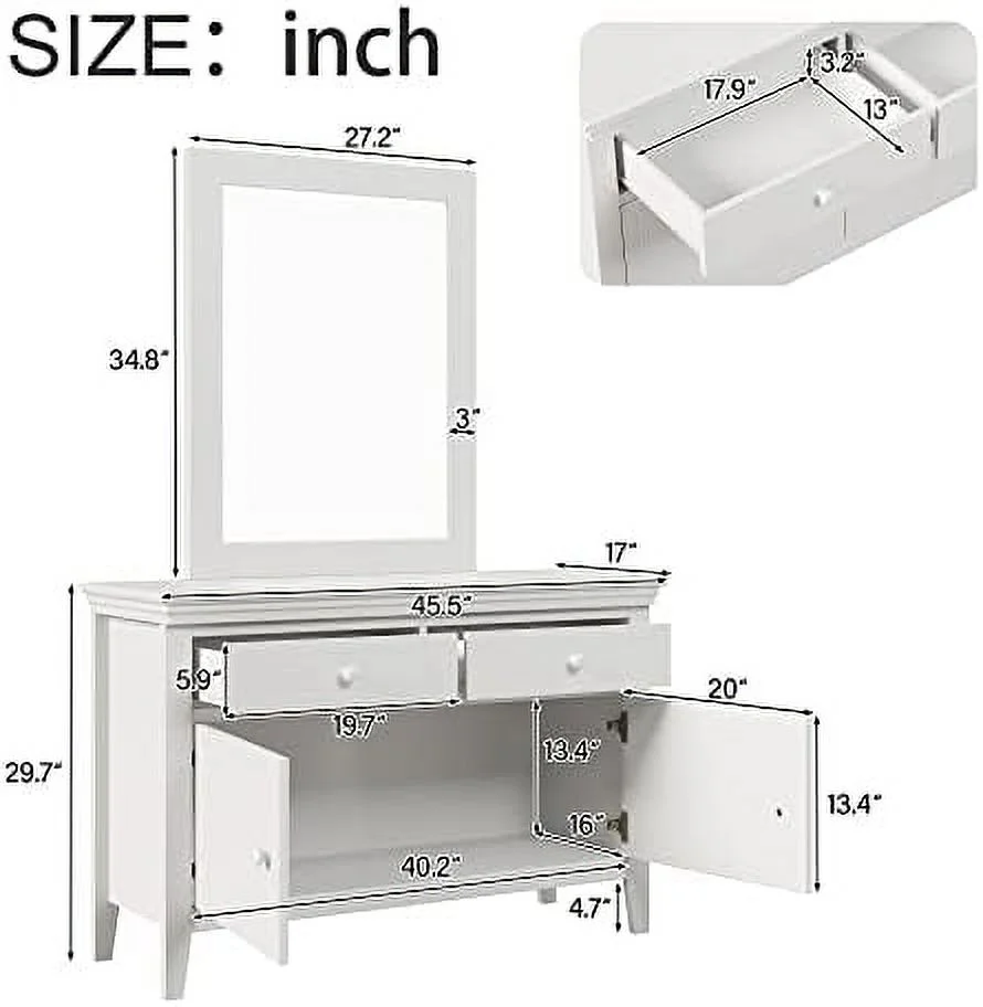 NLIBOOMLife Mirrored Small Dresser 2-Drawer Nightstand End Table with Golden Lines with for Living Room Bedroom(Silver)
