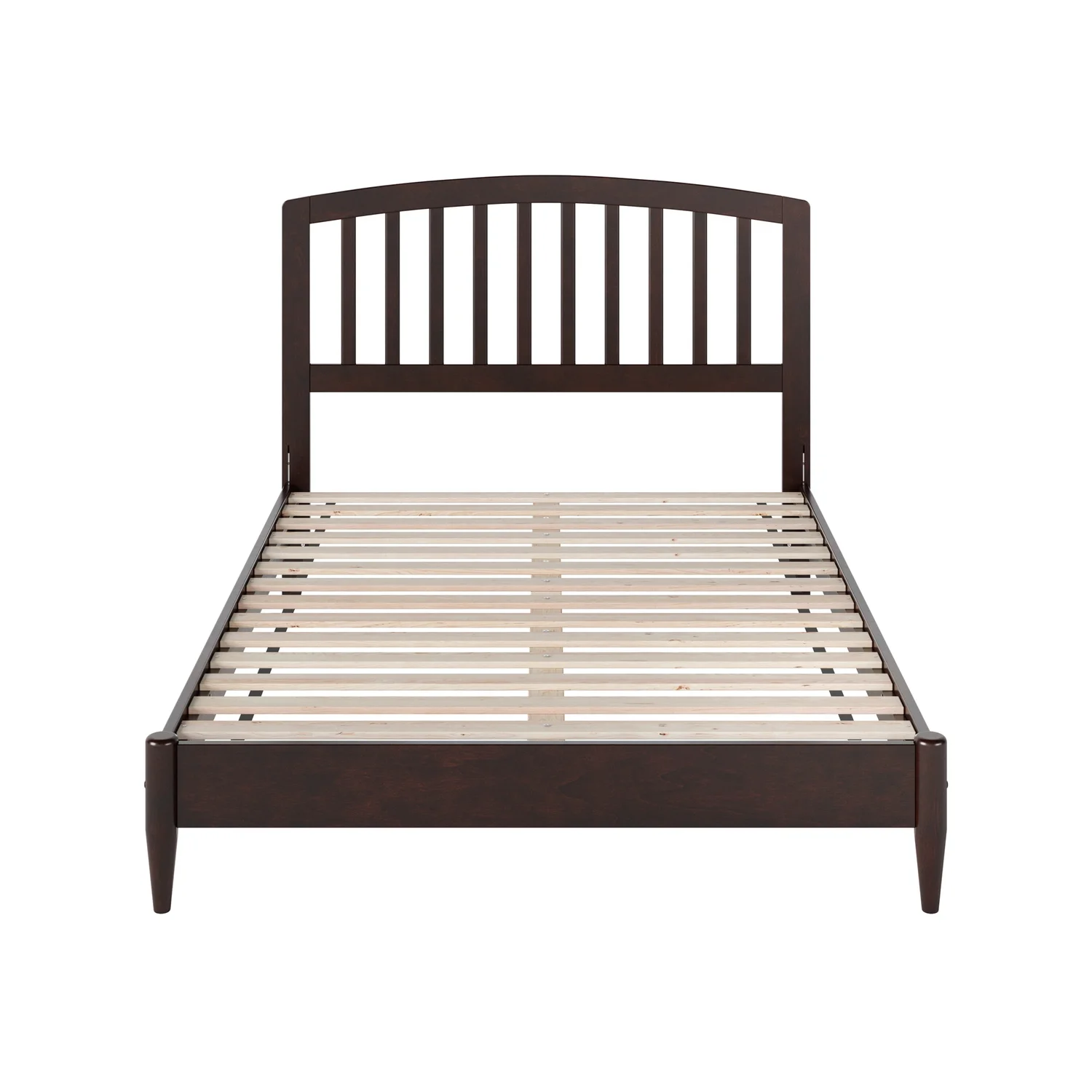 AFI Quincy Full Solid Wood Low Profile Platform Bed, Espresso