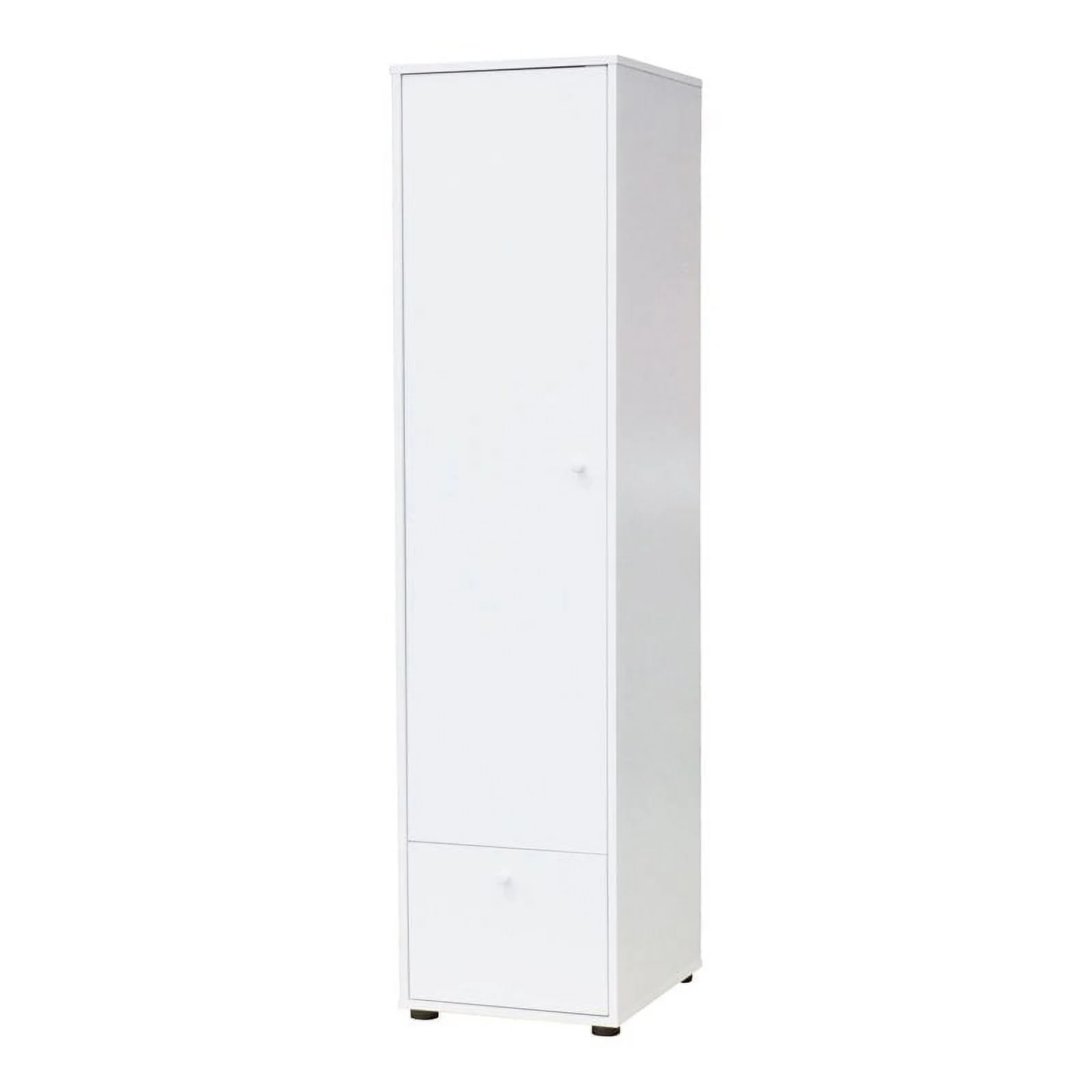 Pilaster Designs Tavish Wood Hanging Storage Wardrobe Armoire Closet in White