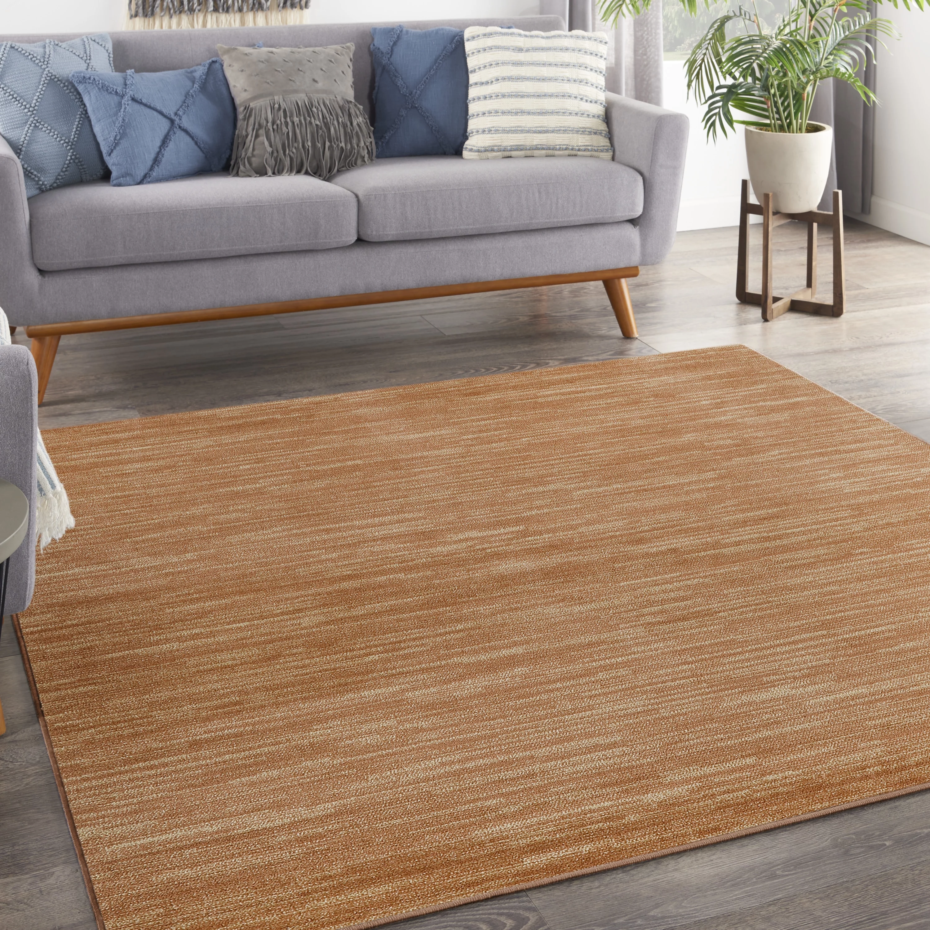 Nourison Essentials Indoor/Outdoor Rust 9' x Square Area Rug (9 Square)
