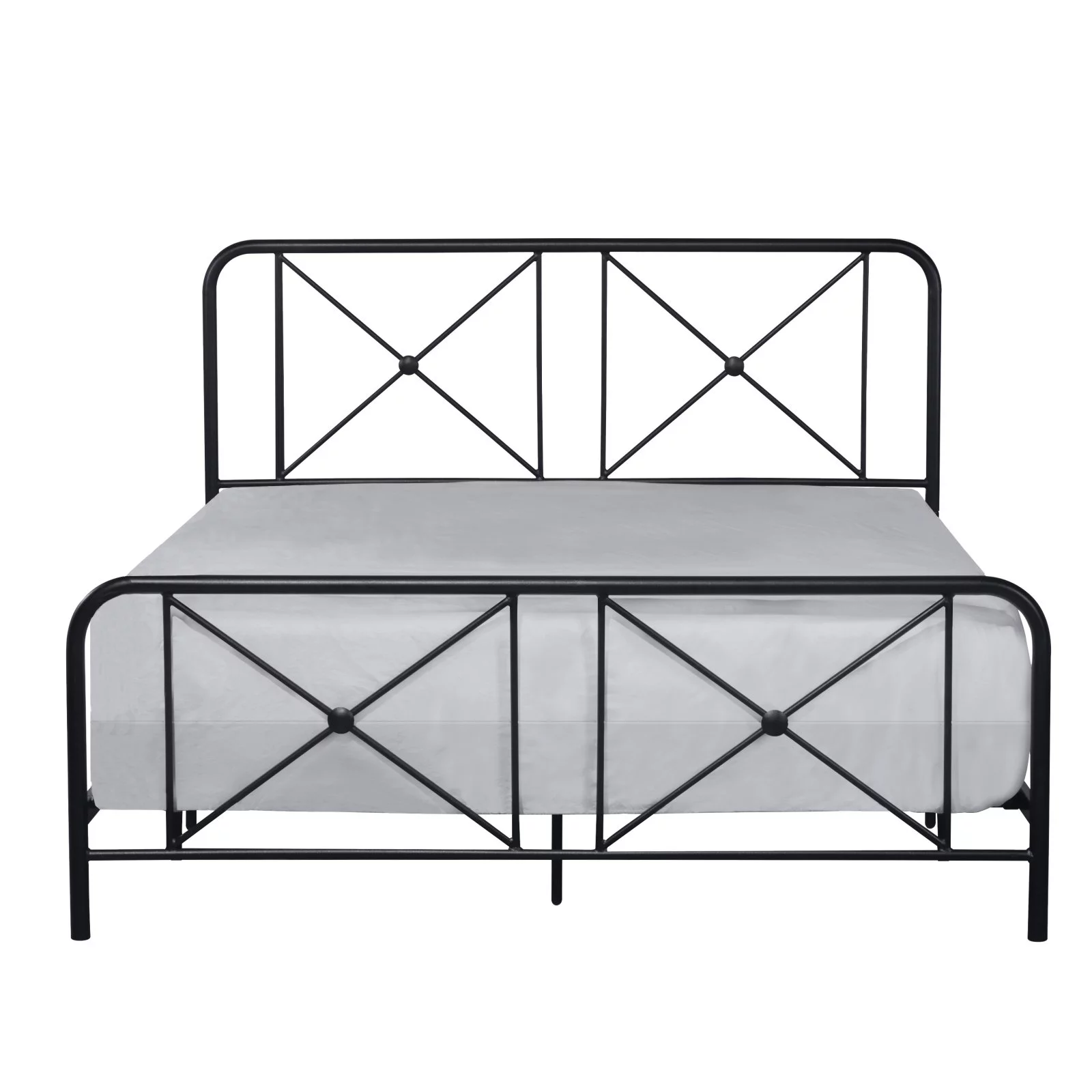 Hillsdale Furniture Williamsburg X Design Black Sparkle Metal Queen Bed