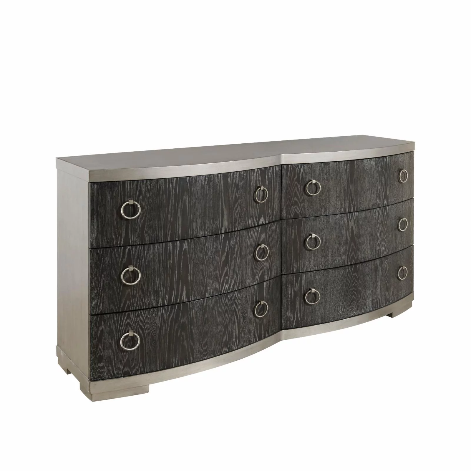 Eve 6-Drawer Dresser in Wood Grain Black Finish by Pulaski Furniture