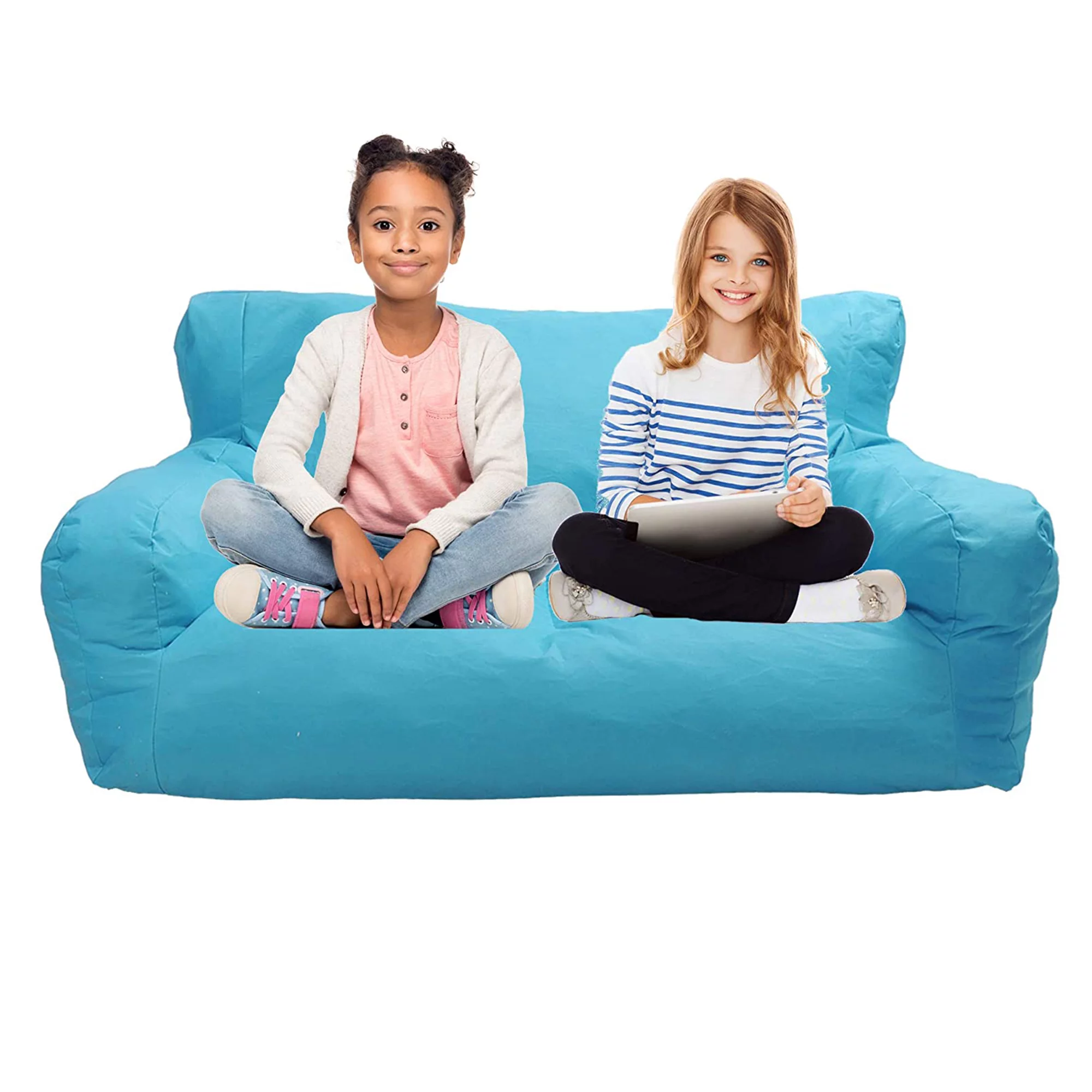 KARMAS PRODUCT Double Mini Lounger Sofa, Bean Bag Chair Self-Rebound Sponge Double Child Seat 51