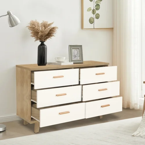Dresser Cabinet, Buffet Sideboard Storage Cabinet with Drawers for Living Room, Hallway