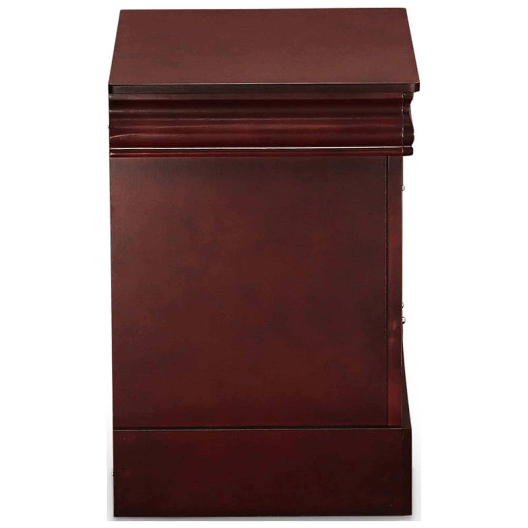 East West Furniture Louis Philippe 3 Piece Queen Size Bedroom Set in Phillip Walnut Finish with Queen Bed,2 Nightstands