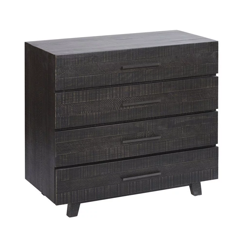 42 inch 4-Drawer Chest-Antique Black Finish Bailey Street Home 2499-Bel-4347419