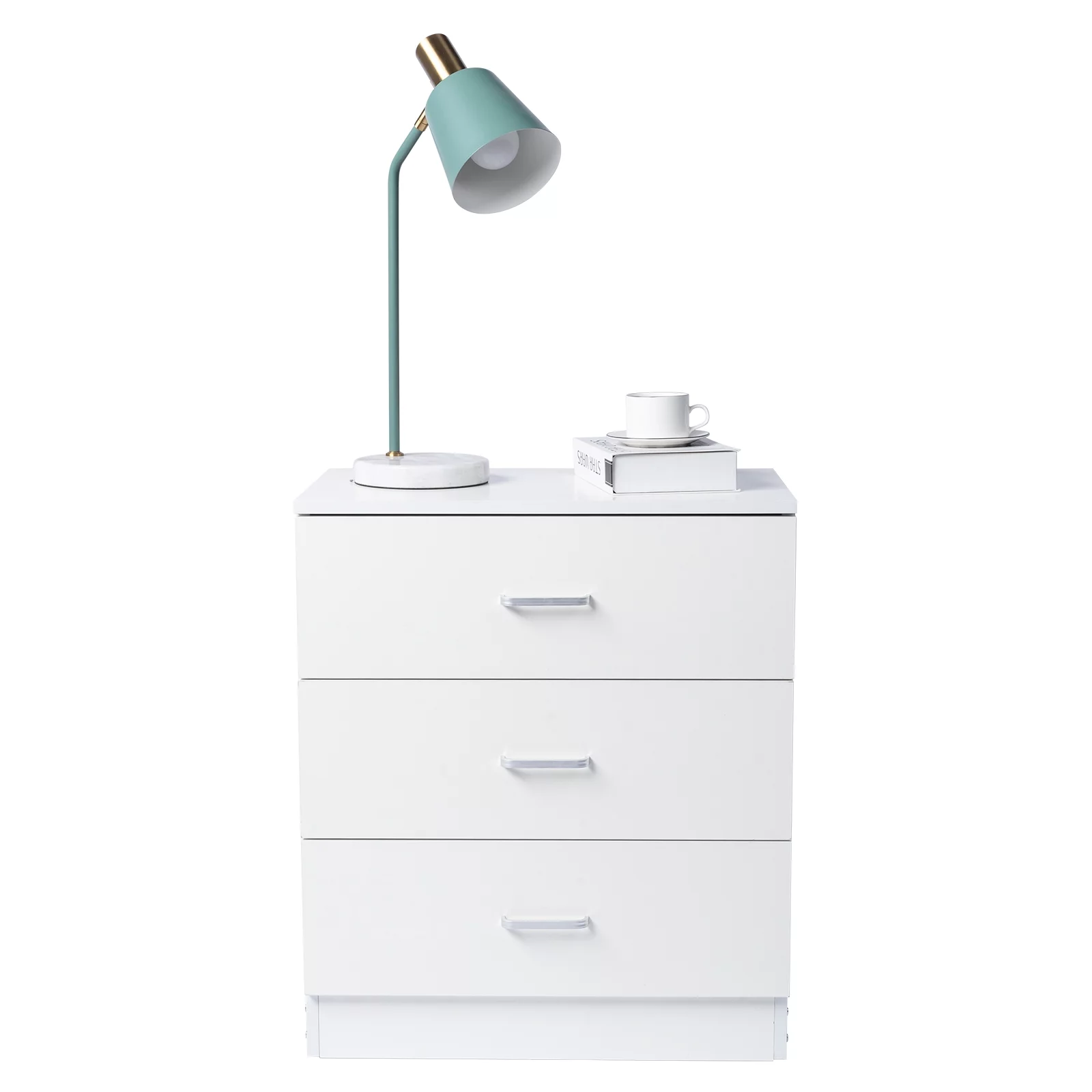 3 Drawers Nightstand, Small Dresser Chest Sturdy Side End Table