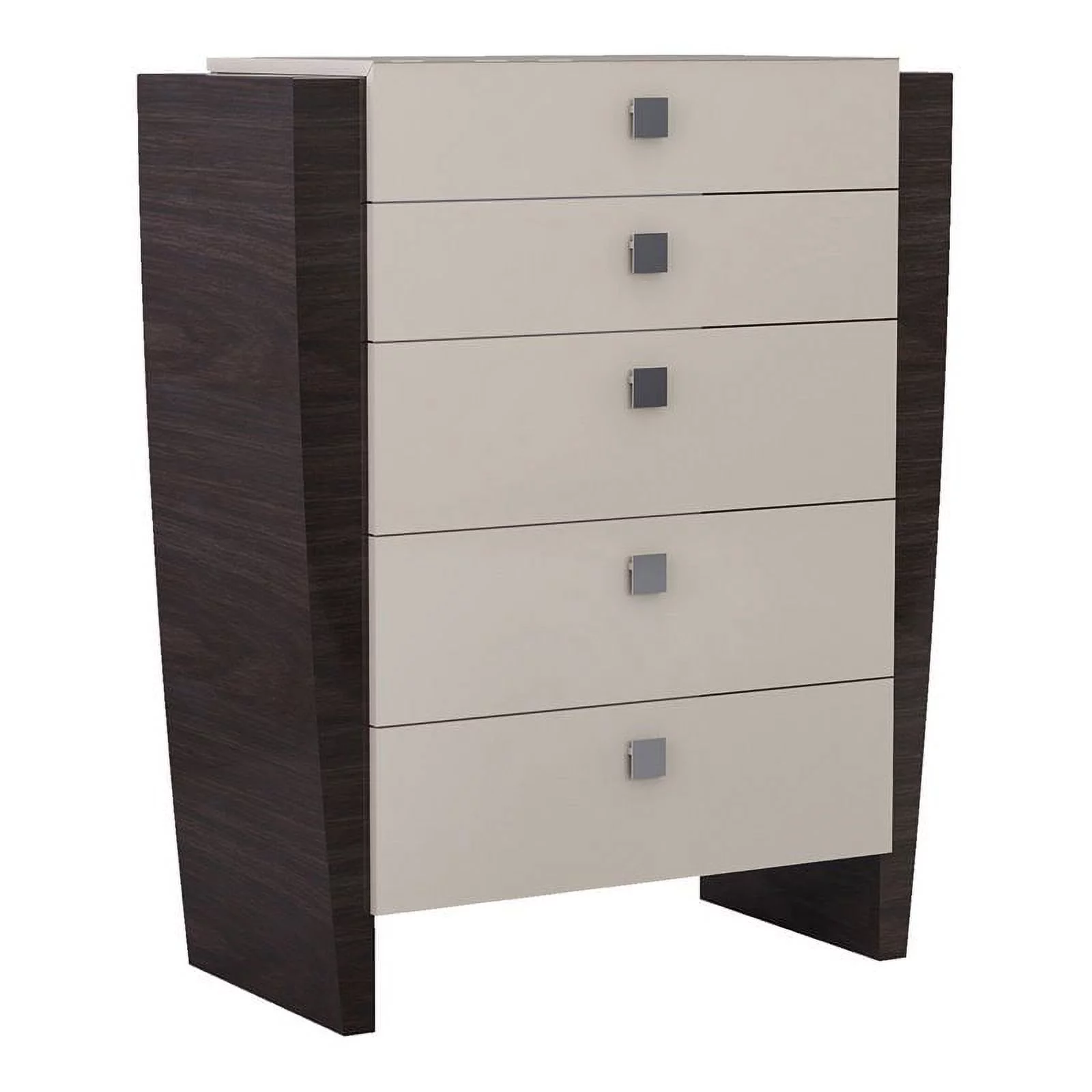 Titan Furnishings Sofia Modern Lacquer Wood Chest in High Gloss Beige
