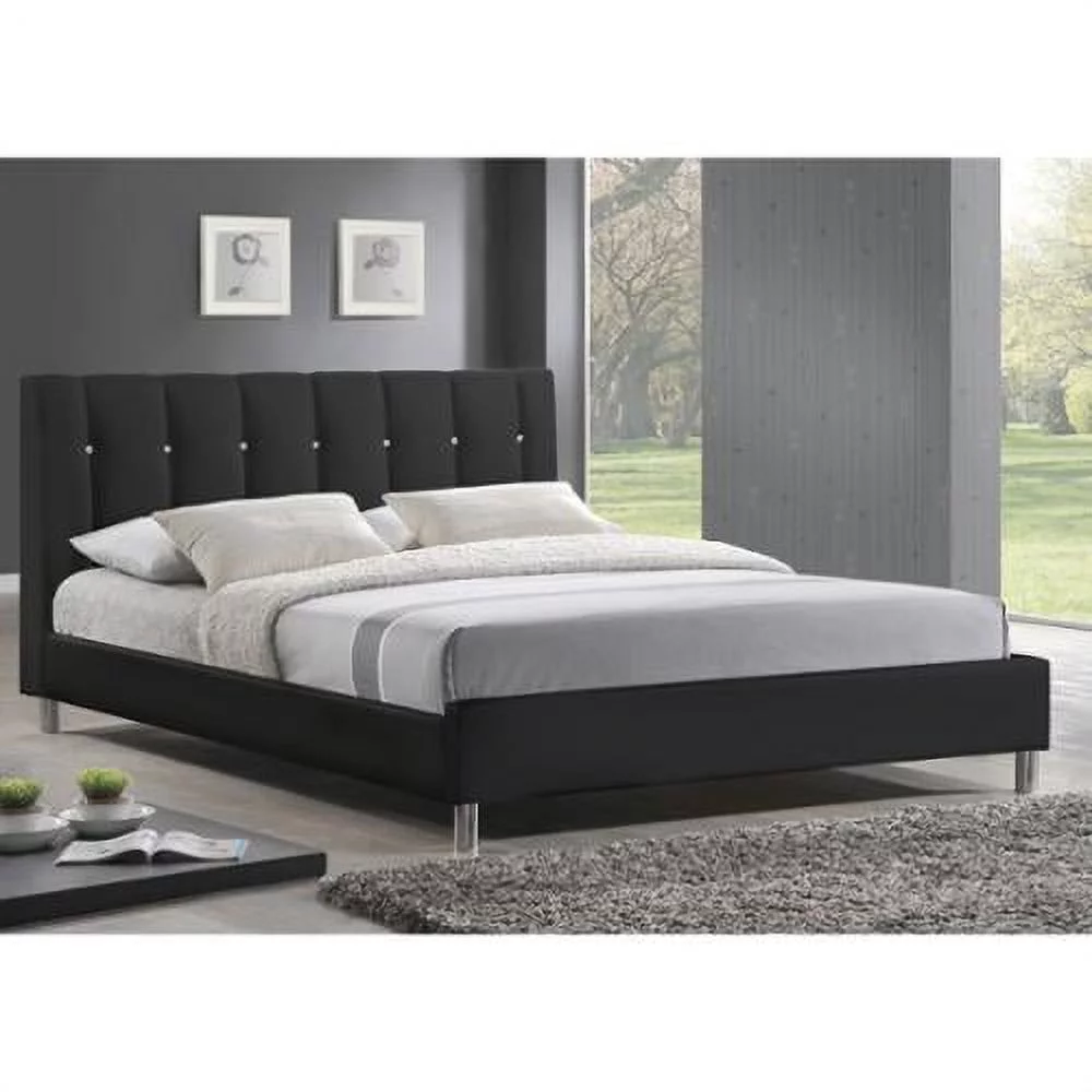 Baxton Studio Vino Modern Upholstered Full Bed White