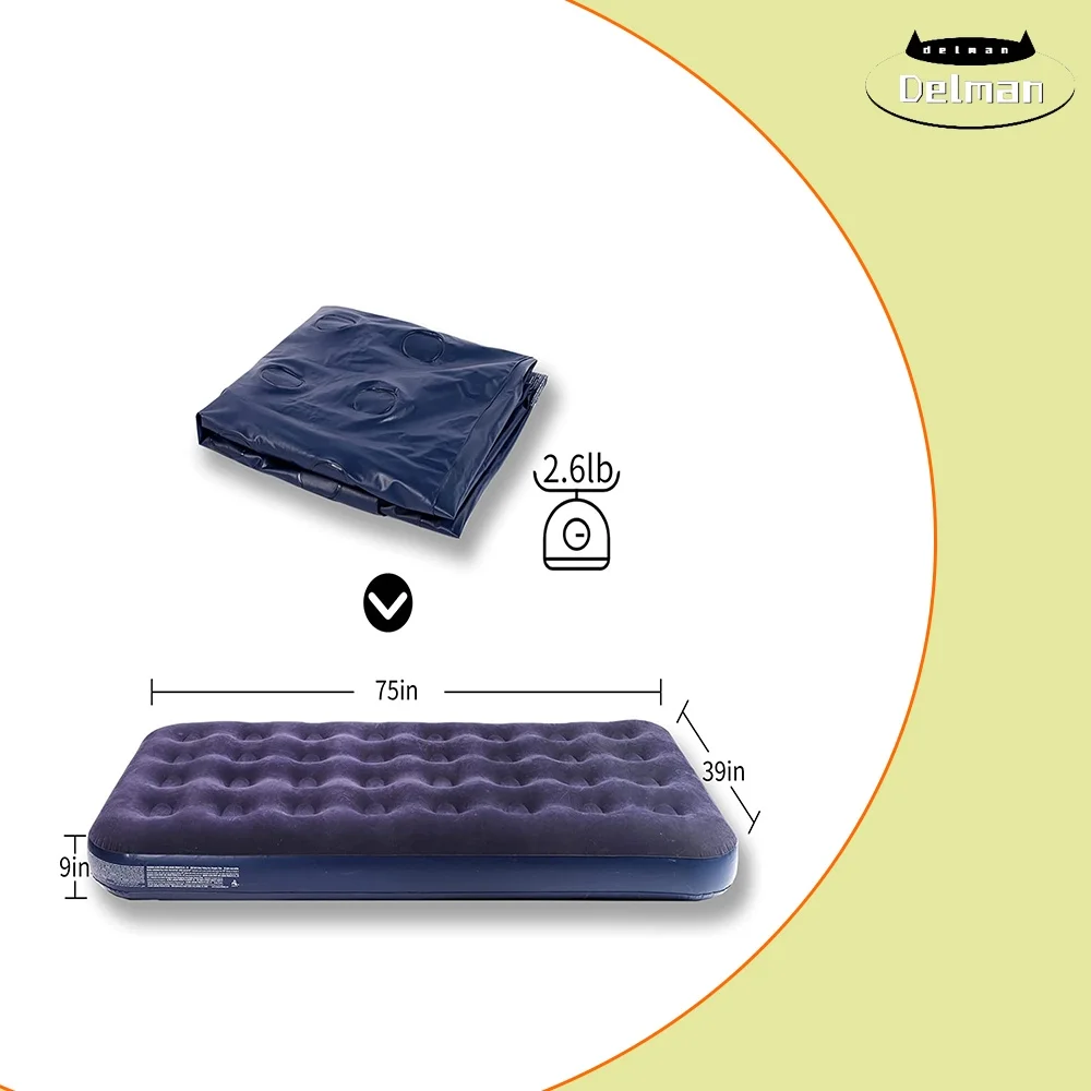 Twin Camping Air Mattress,Raised Inflatable Air Bed
