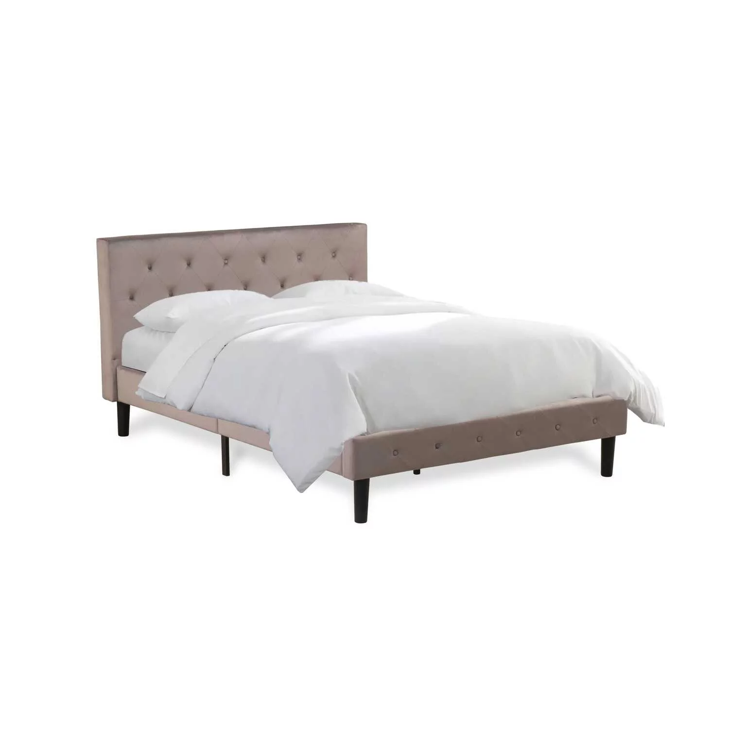 East West Furniture Nolan 3 Pieces Wood Queen Bedroom Set in Brown/Burgundy