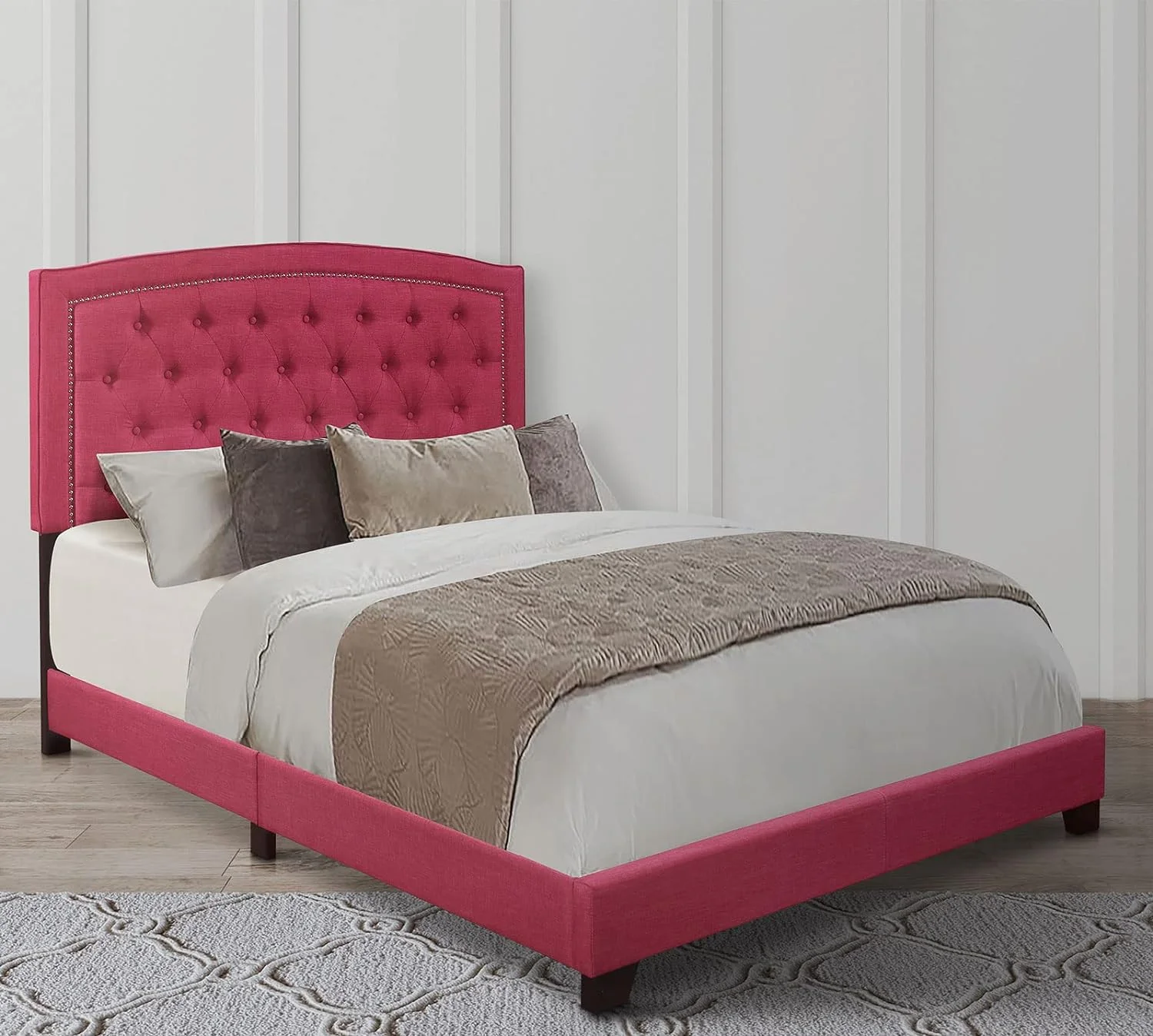 Linden Upholstered Bed Frame | King Size | Color