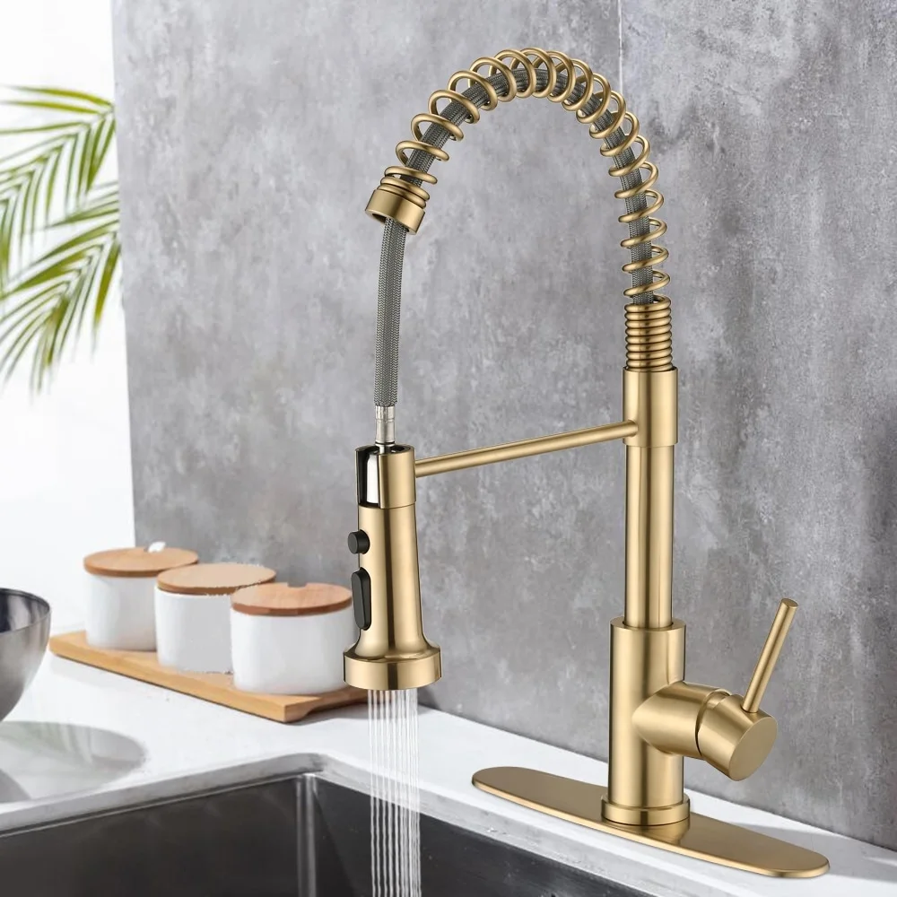 Proox  Single Handle Kitchen Sink Faucet with Pull Out Sprayer