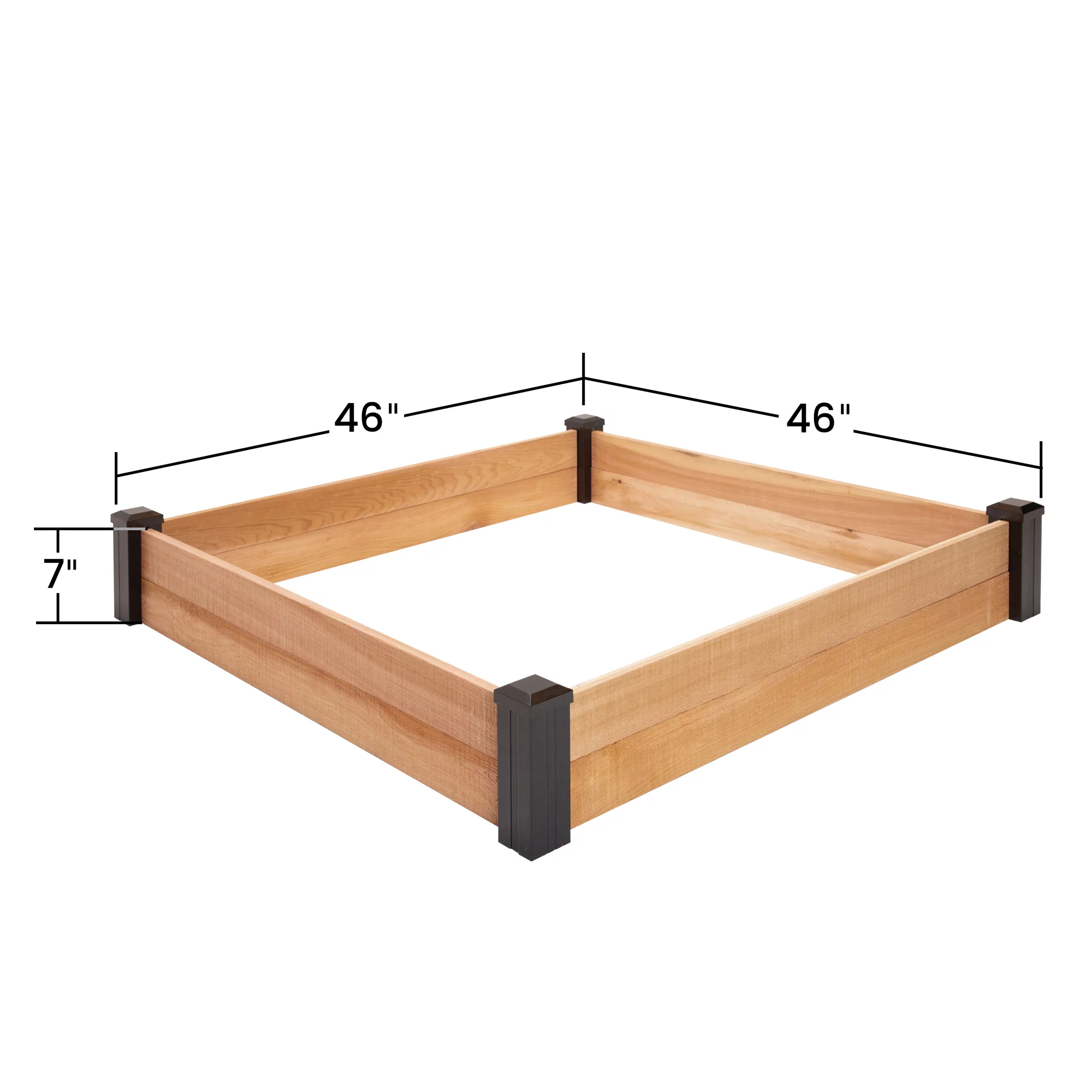 Outdoor Essentials Haven 4 ft. x 4 ft. Natural Cedar Raised Garden Bed