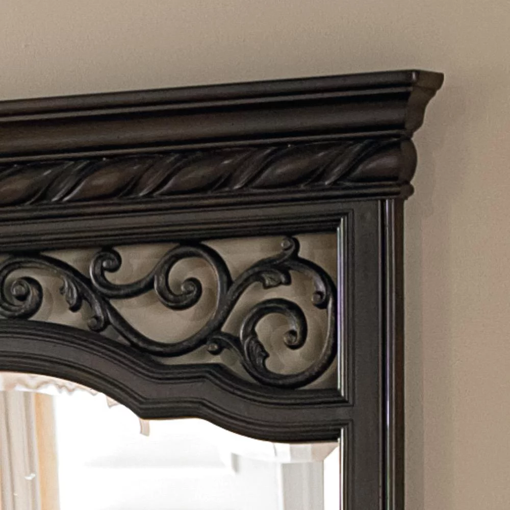 Liberty Furniture Arbor Place Dresser & Mirror, W68 x D19 x H85, Dark Brown