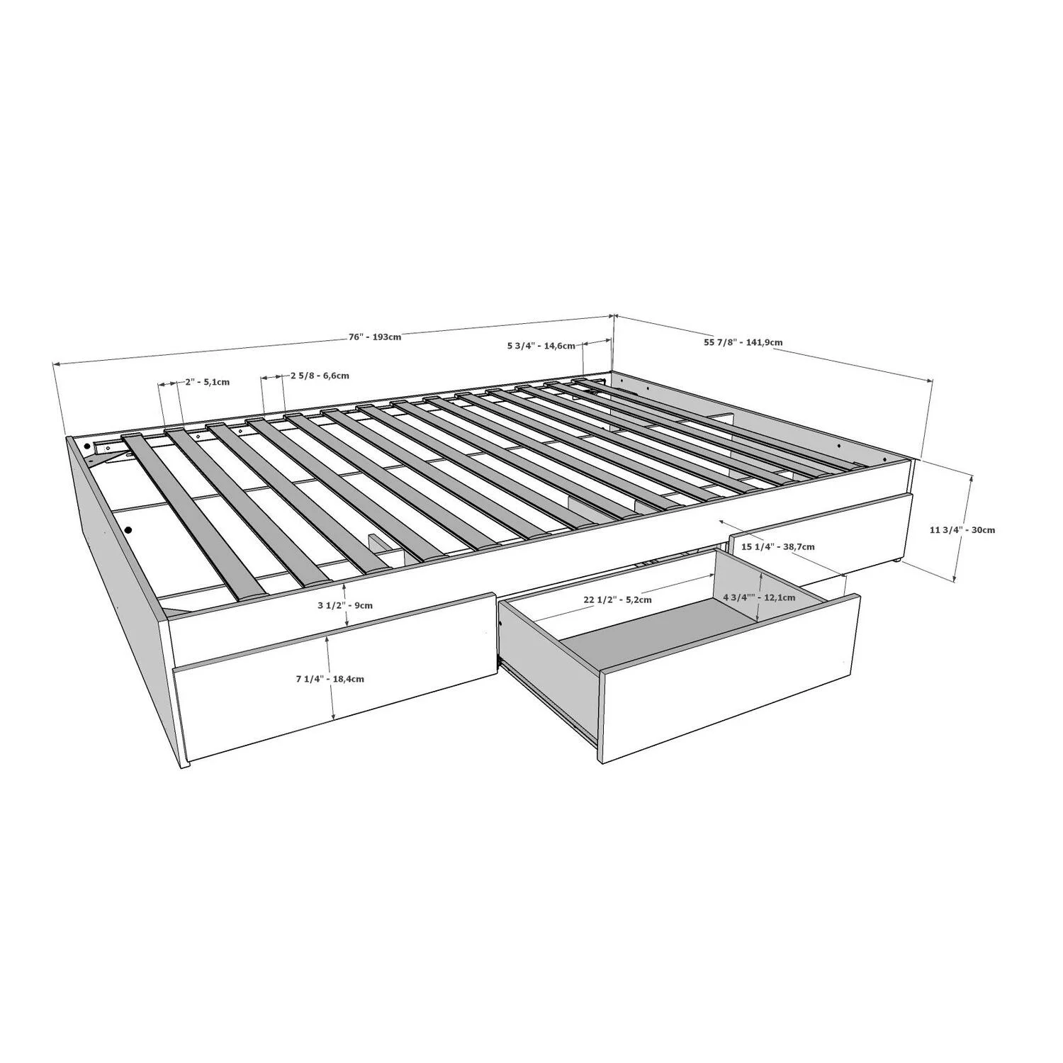 Nexera 2 Piece Full Size Bedroom Set, White and Truffle