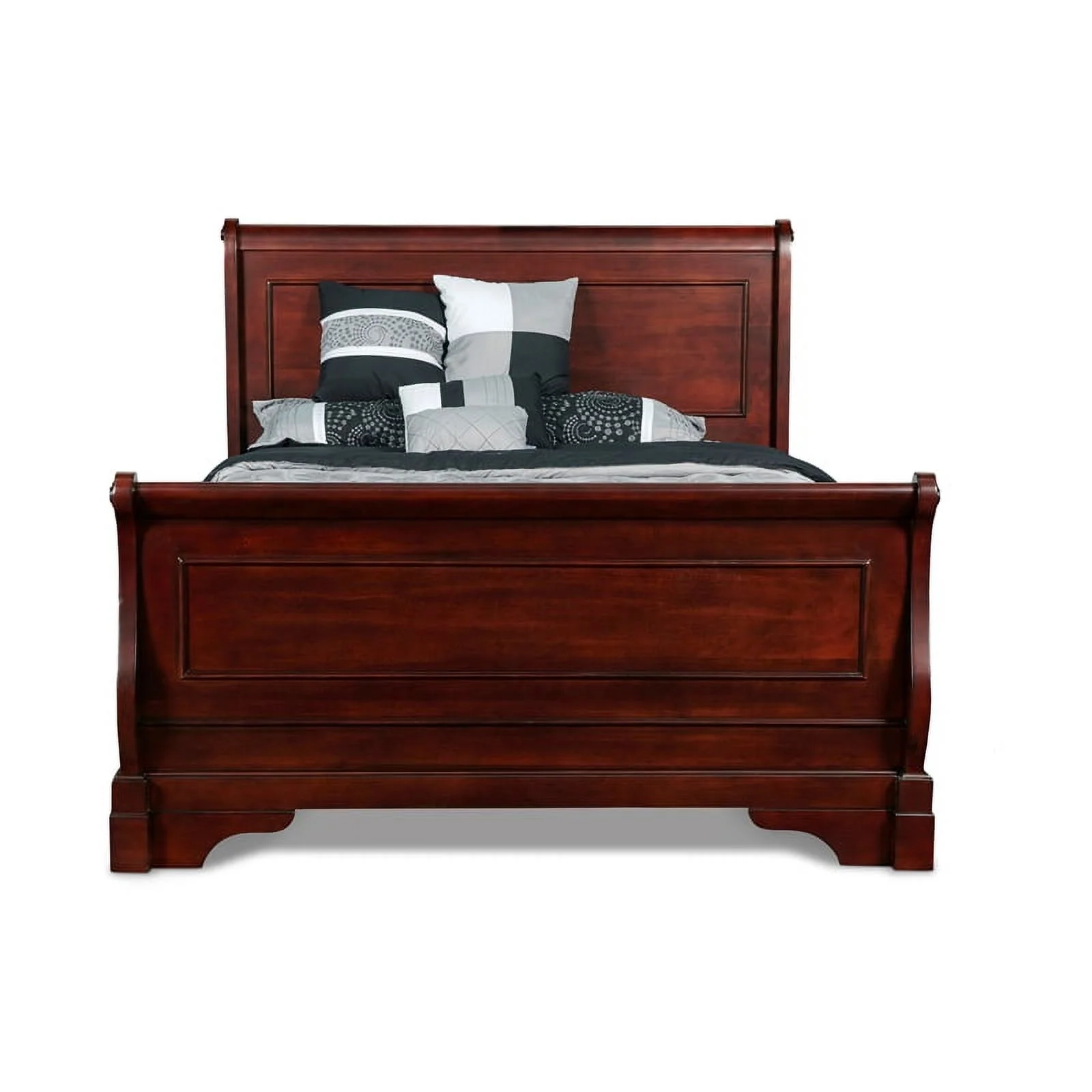 New Classic Versailles 4PC Wood Cal King Bedroom Set with Chest in Cherry