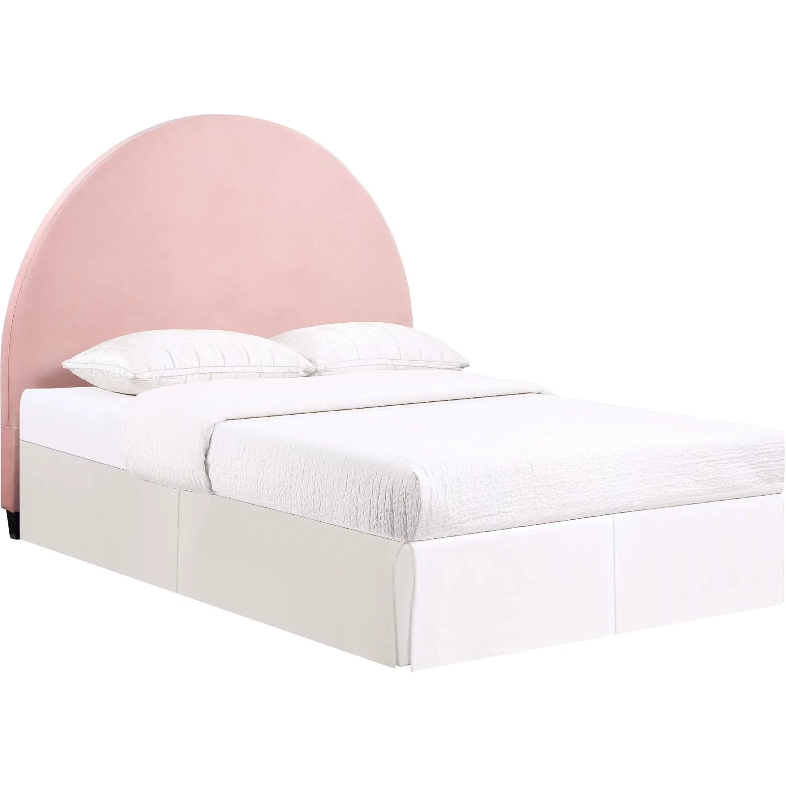 June Upholstered Arched Queen / Full Headboard Blush